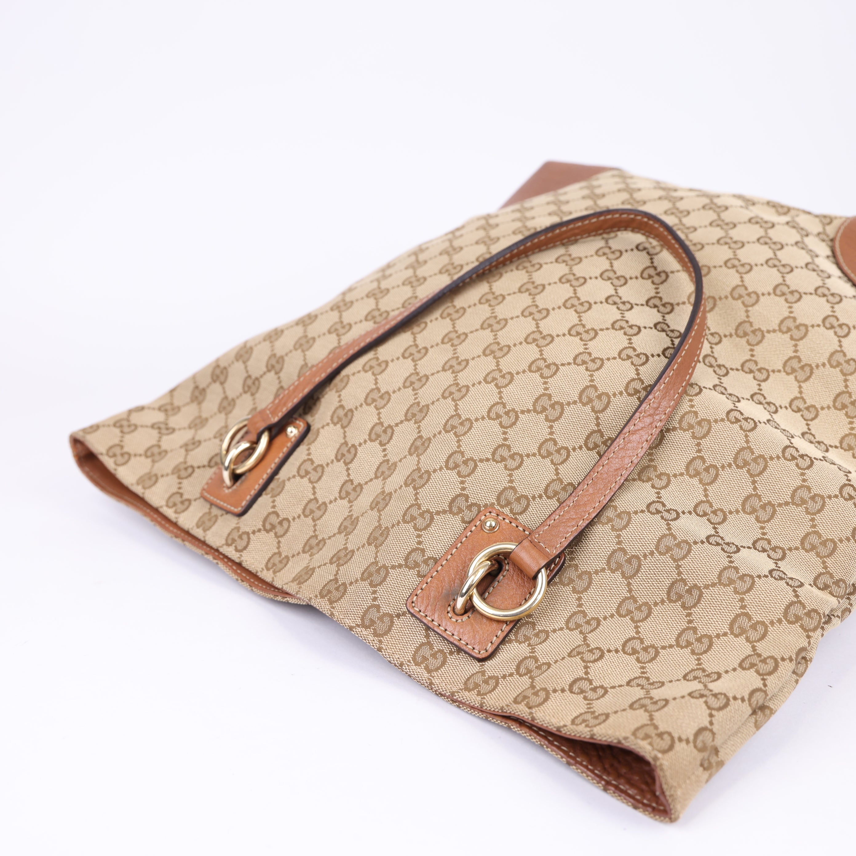 Gucci 2016-2025 Large GG Canvas GG Charm tote bag- Pre Owned