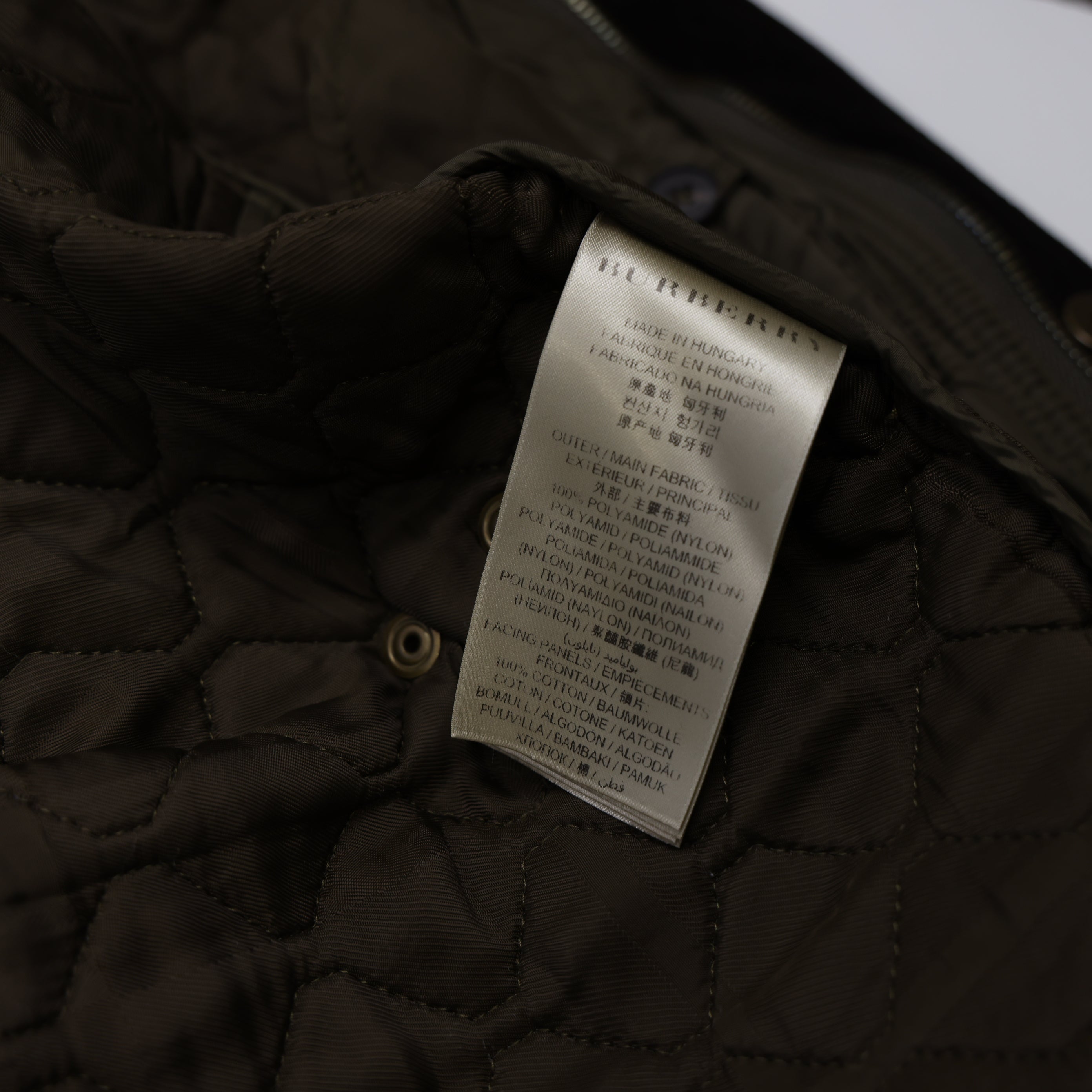 Burberry Patchwork Quilted Jacket Size S- Pre Owned