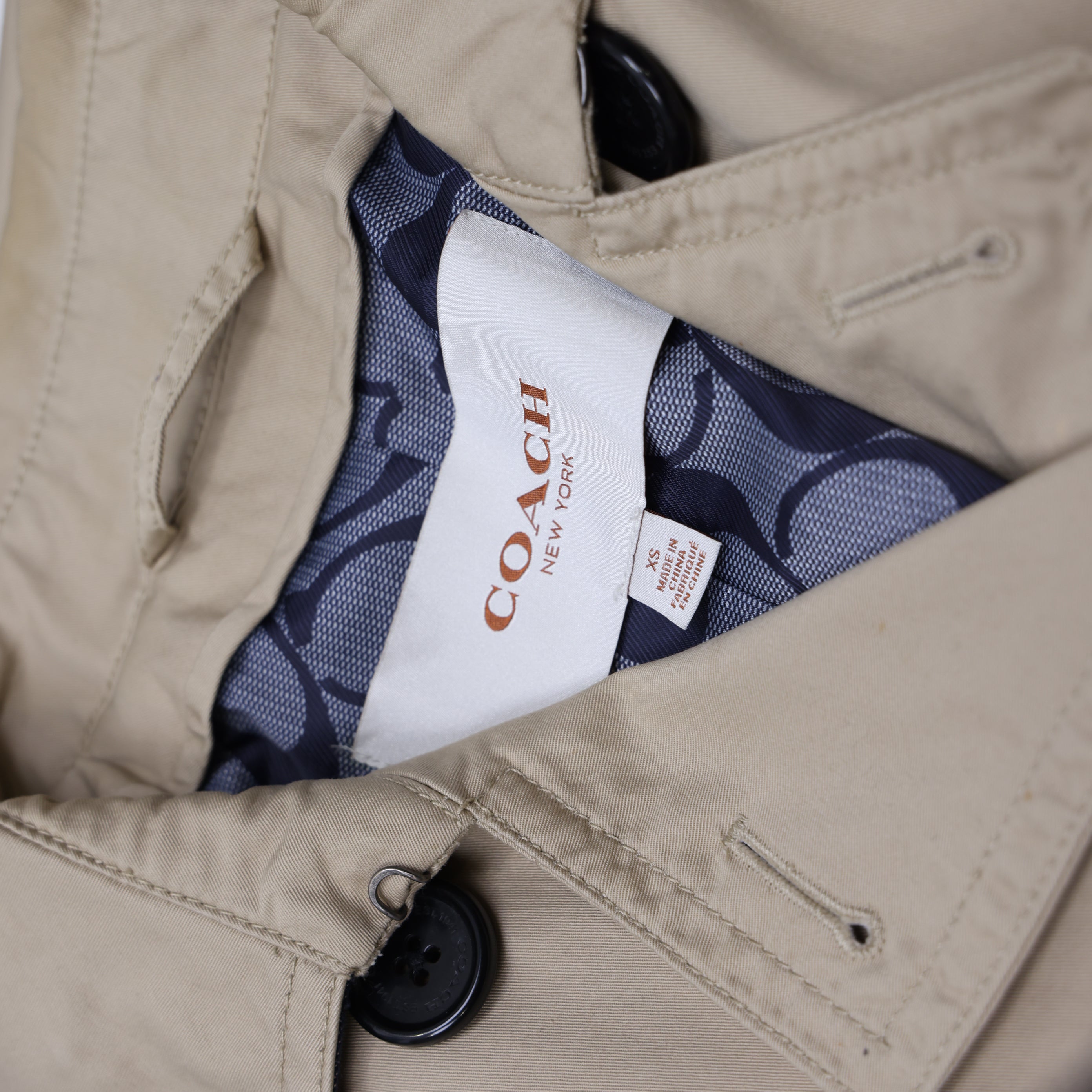 J0945 Coach Classic Trench Coat- Pre Owned