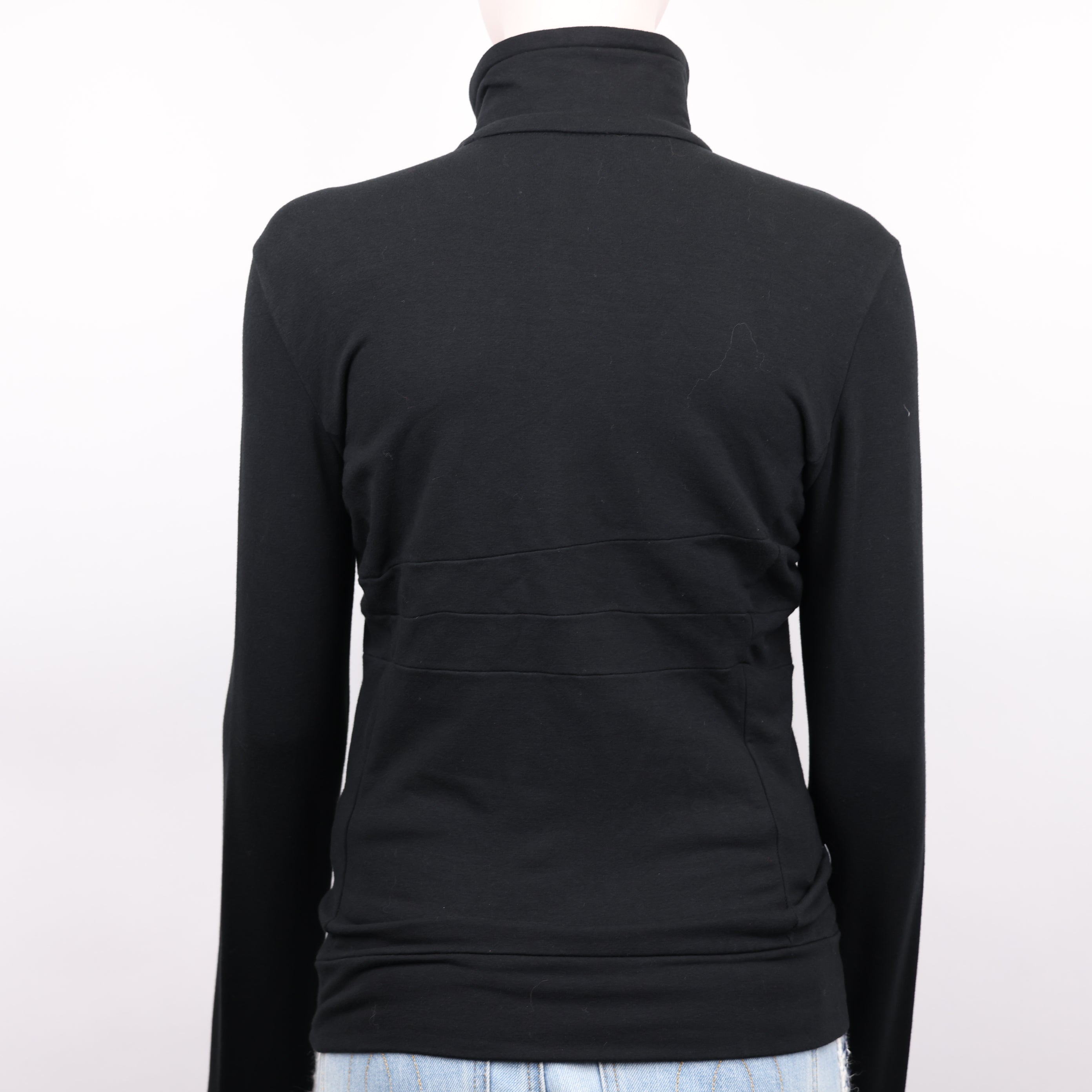 J0944 Prada Vintage Women's Black Full Zip Jacket Size S- Pre Owned