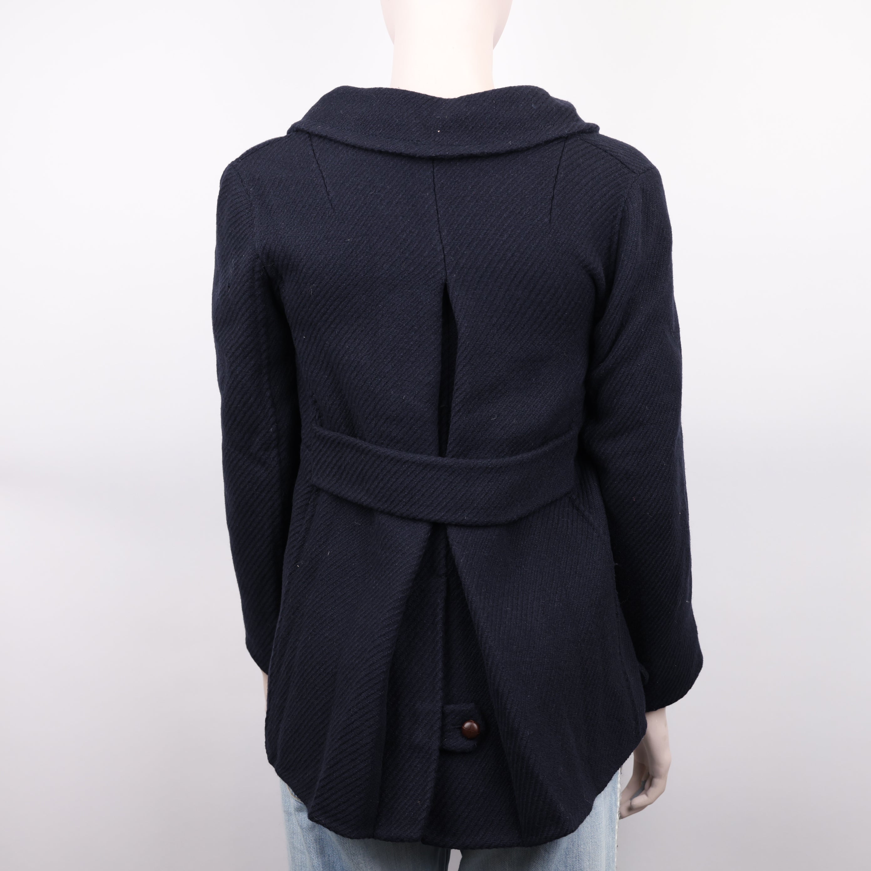 J0948 MaxMara Navy Blue Coat size 10- Pre Owned