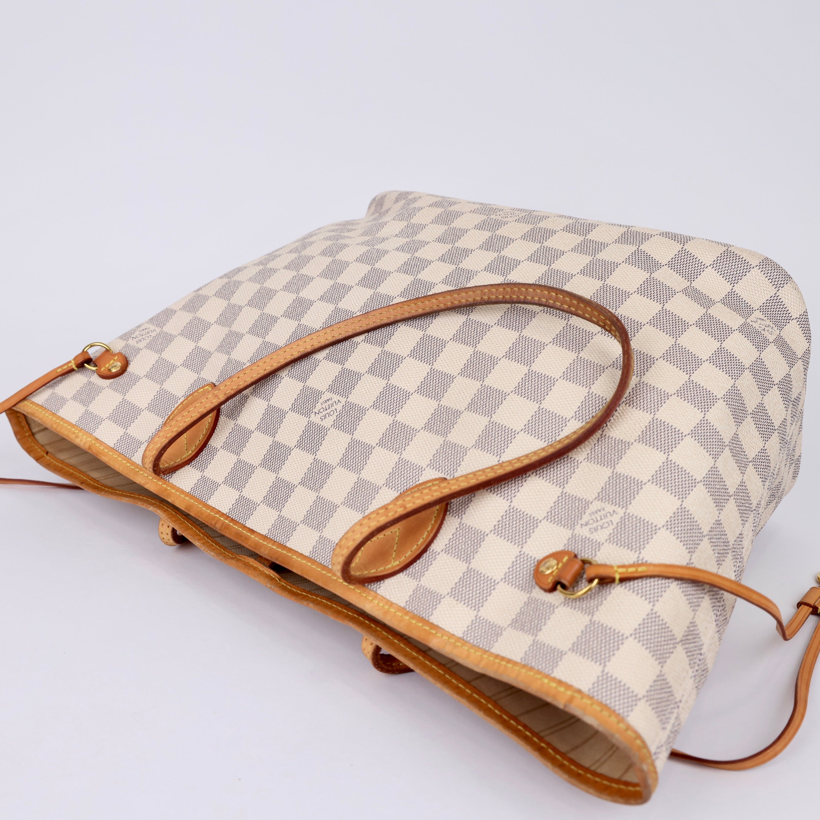 J0958 Louis Vuitton Damier Azur Neverfull MM- Pre Owned