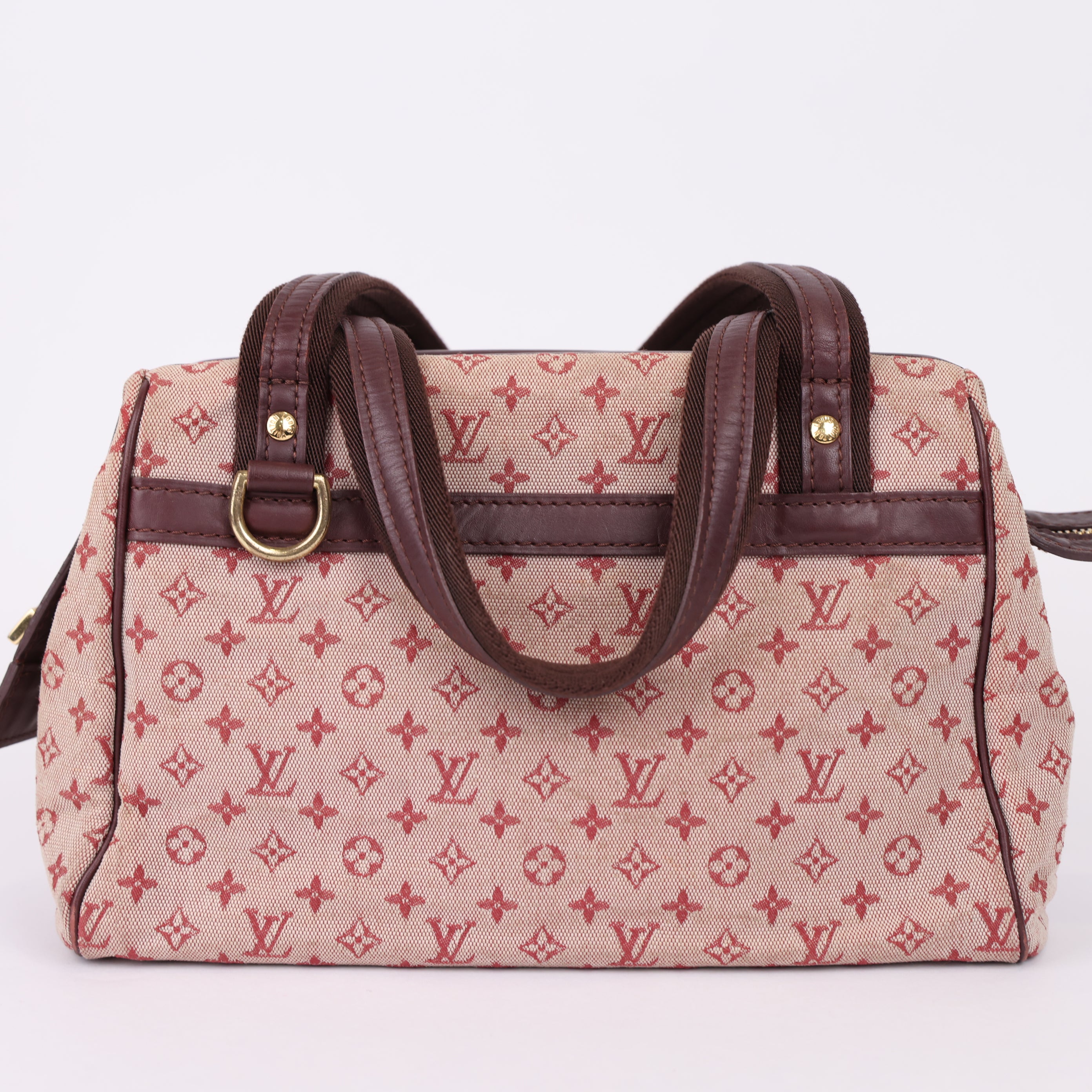 J0960 Louis Vuitton Mini Lin Josephine Monogram PM Bordeaux Hand Bag- Pre Owned