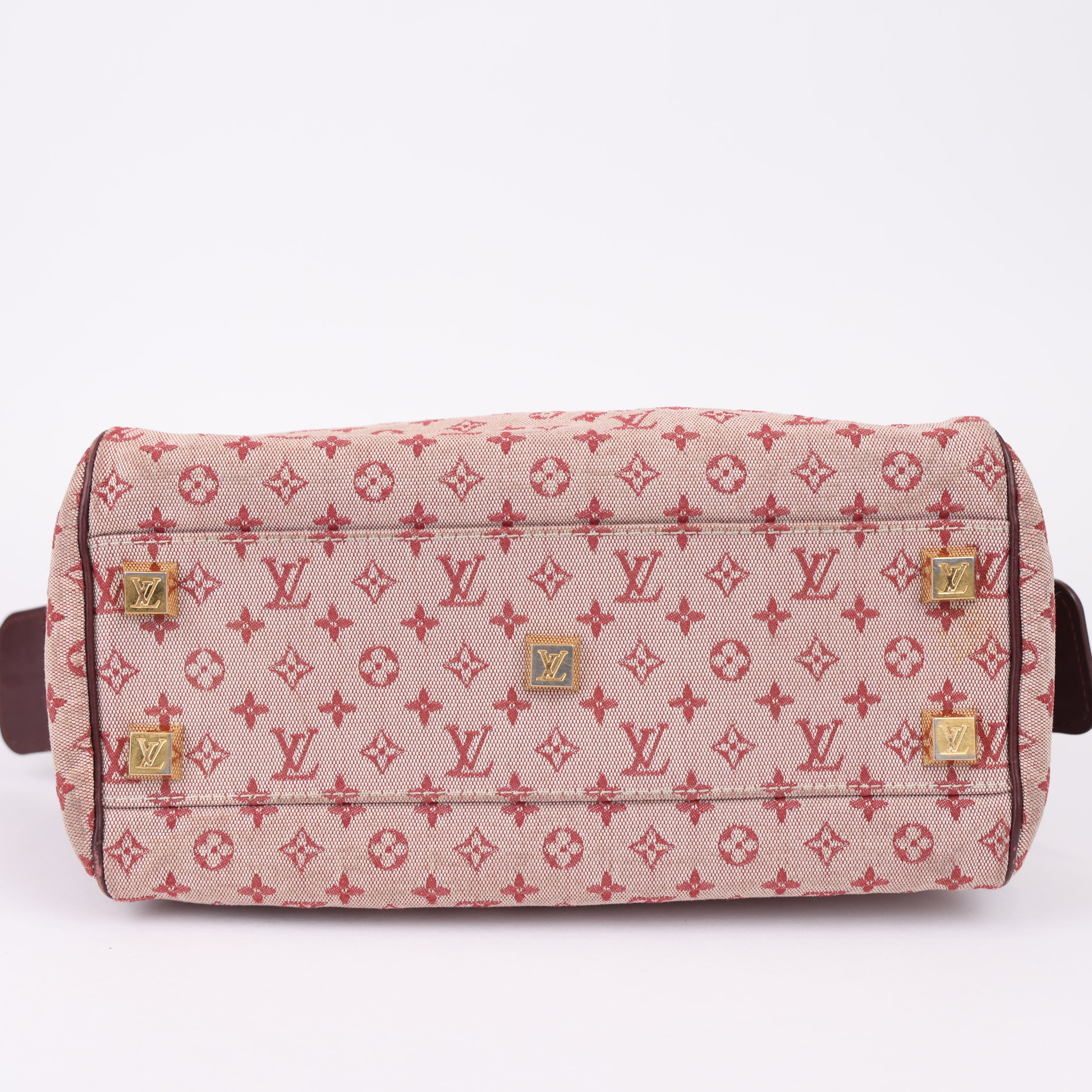 J0960 Louis Vuitton Mini Lin Josephine Monogram PM Bordeaux Hand Bag- Pre Owned