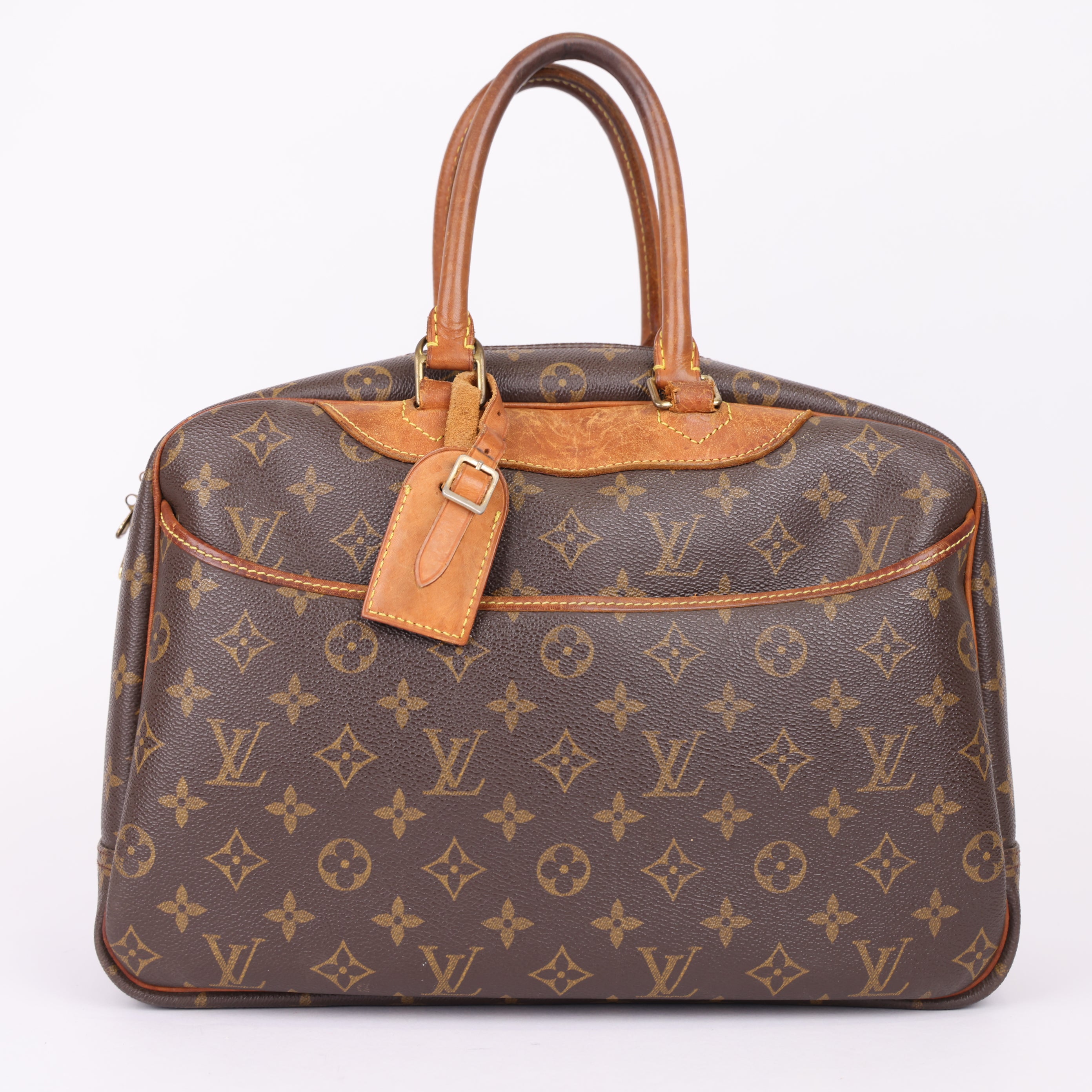 J0963 LOUIS VUITTON Monogram Deauville Hand Bag- Pre Owned
