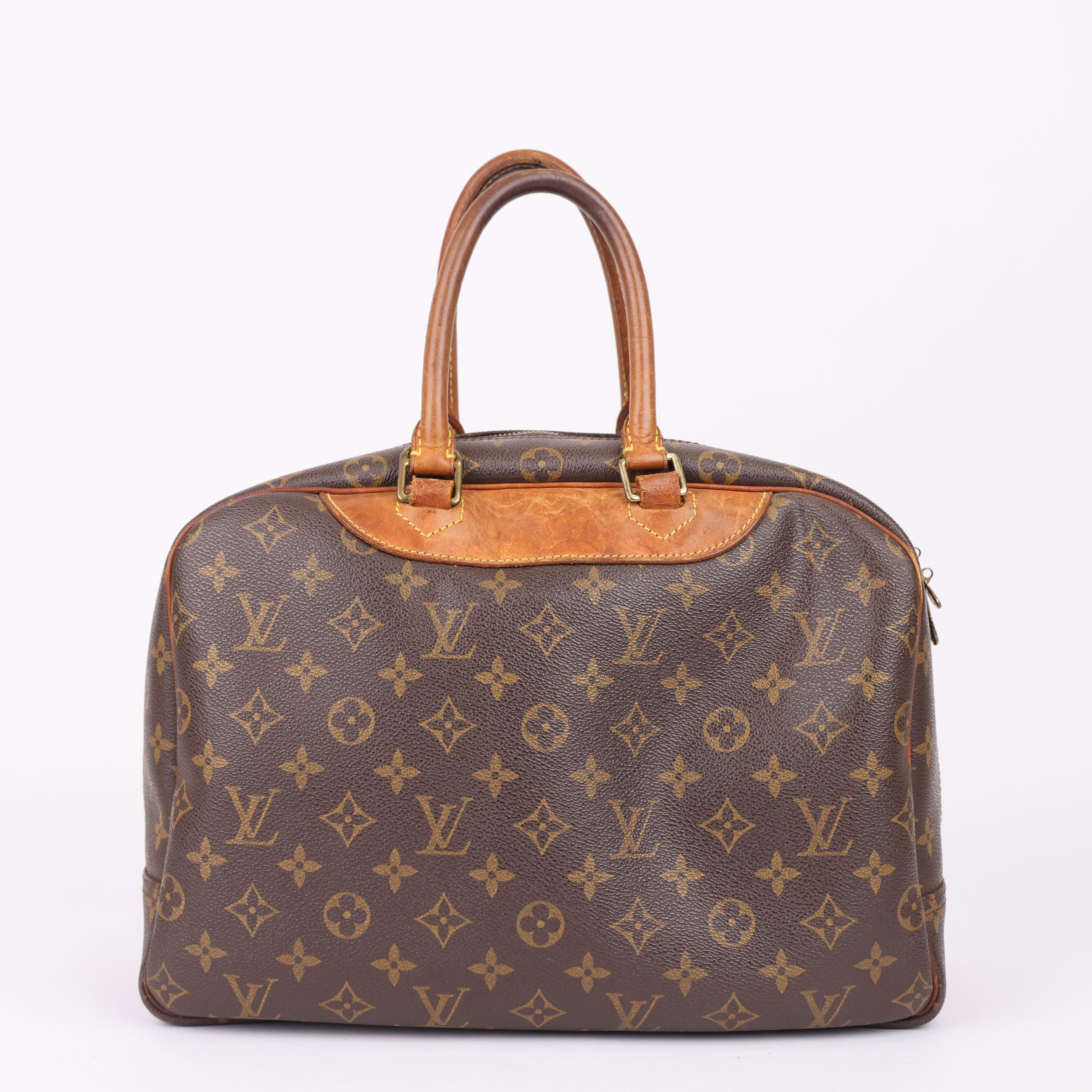 J0963 LOUIS VUITTON Monogram Deauville Hand Bag- Pre Owned