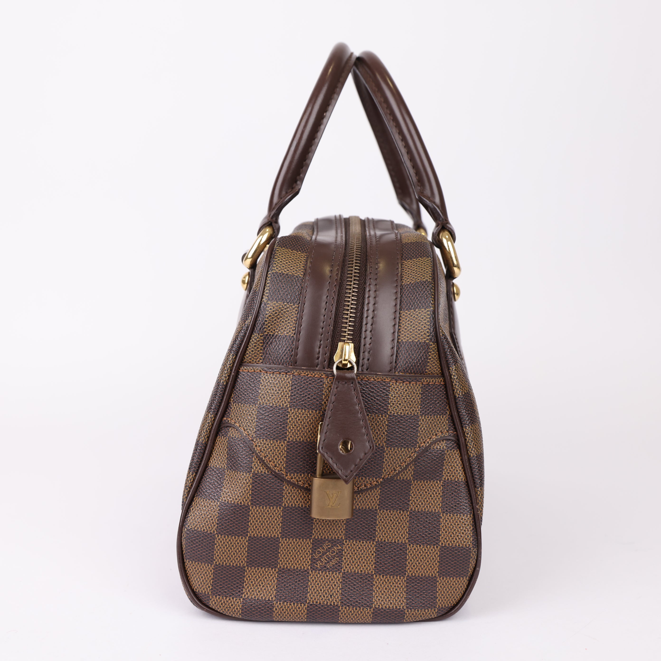 J0976 Louis Vuitton Brown Duomo Damier Ebene Bag- Pre Owned