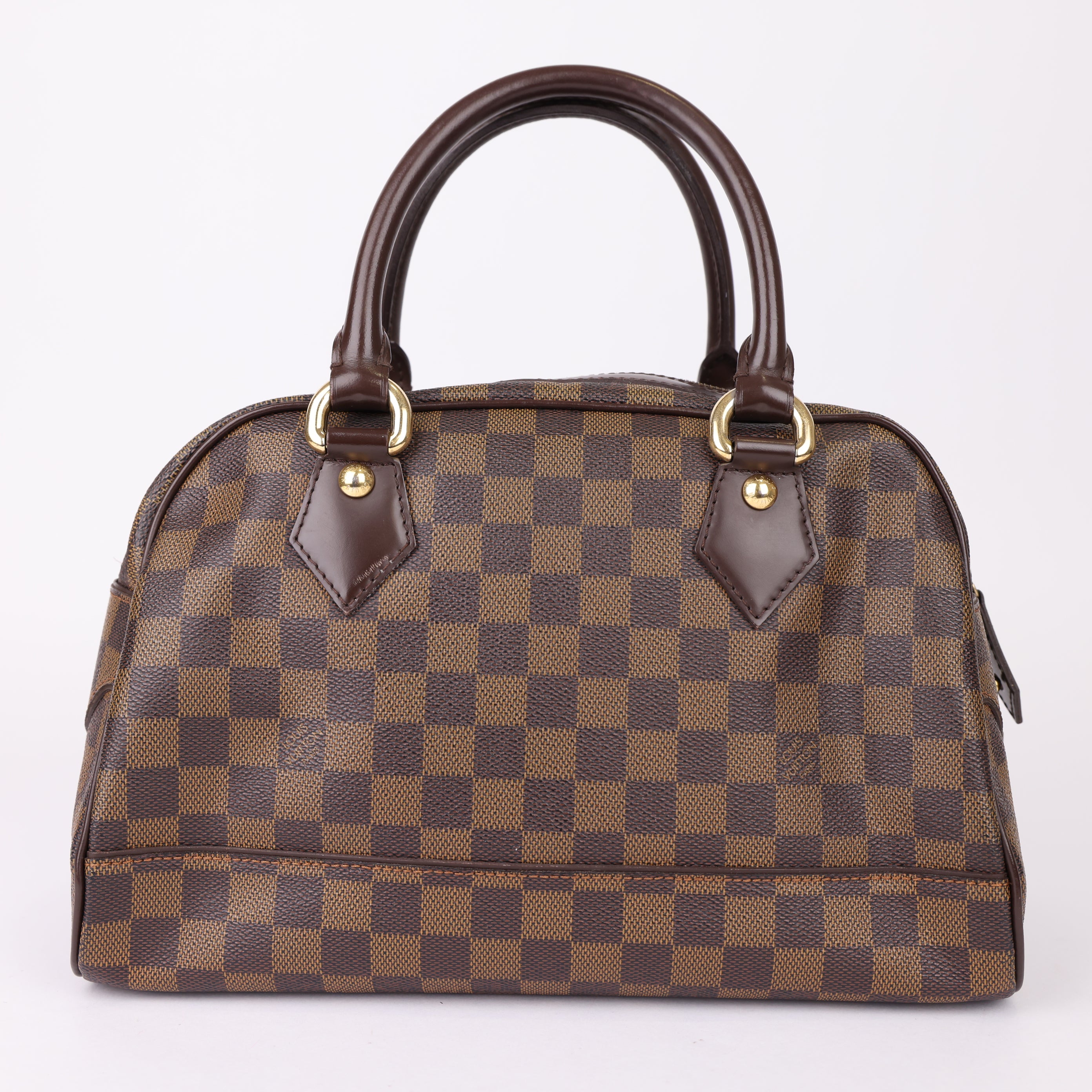 J0976 Louis Vuitton Brown Duomo Damier Ebene Bag- Pre Owned