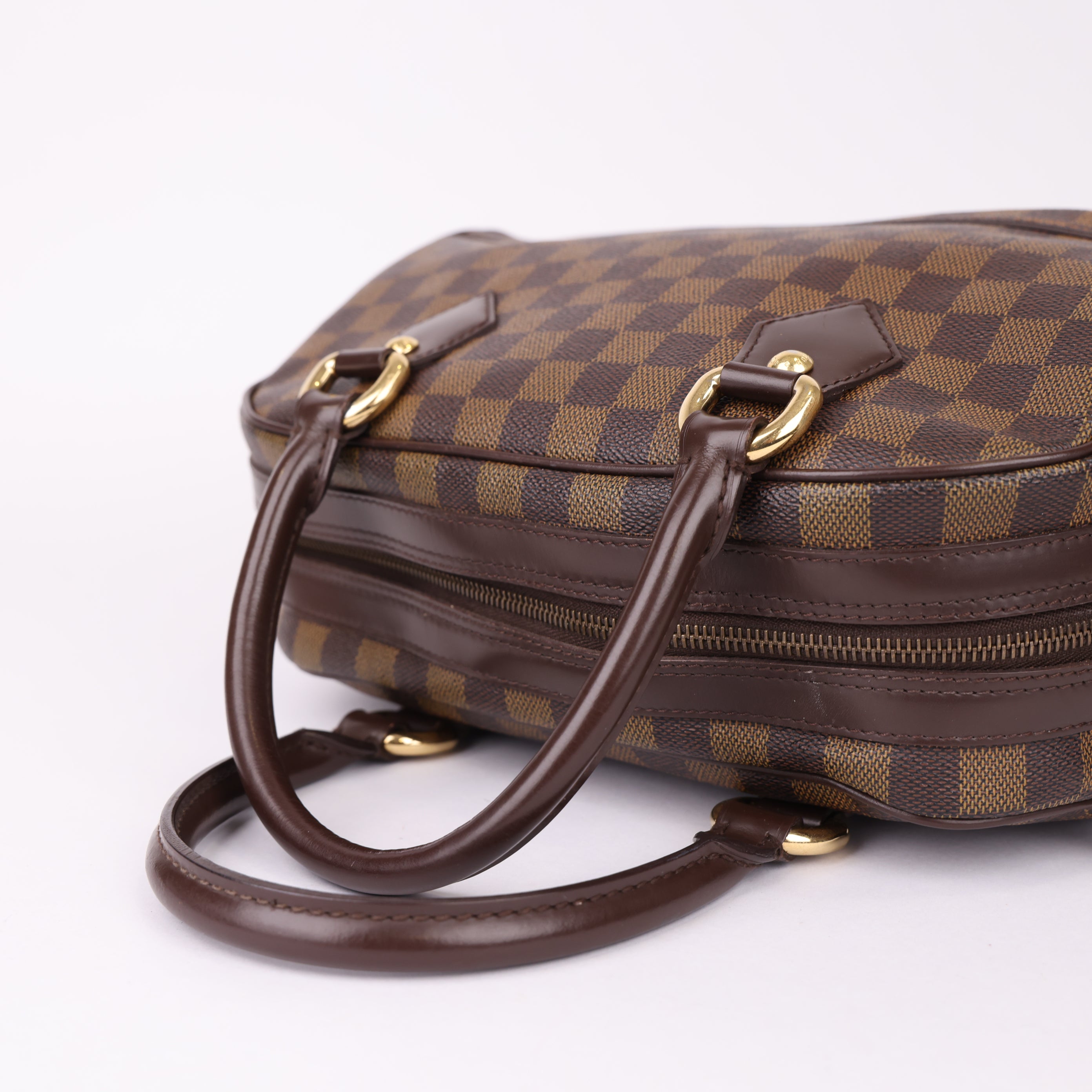 J0976 Louis Vuitton Brown Duomo Damier Ebene Bag- Pre Owned