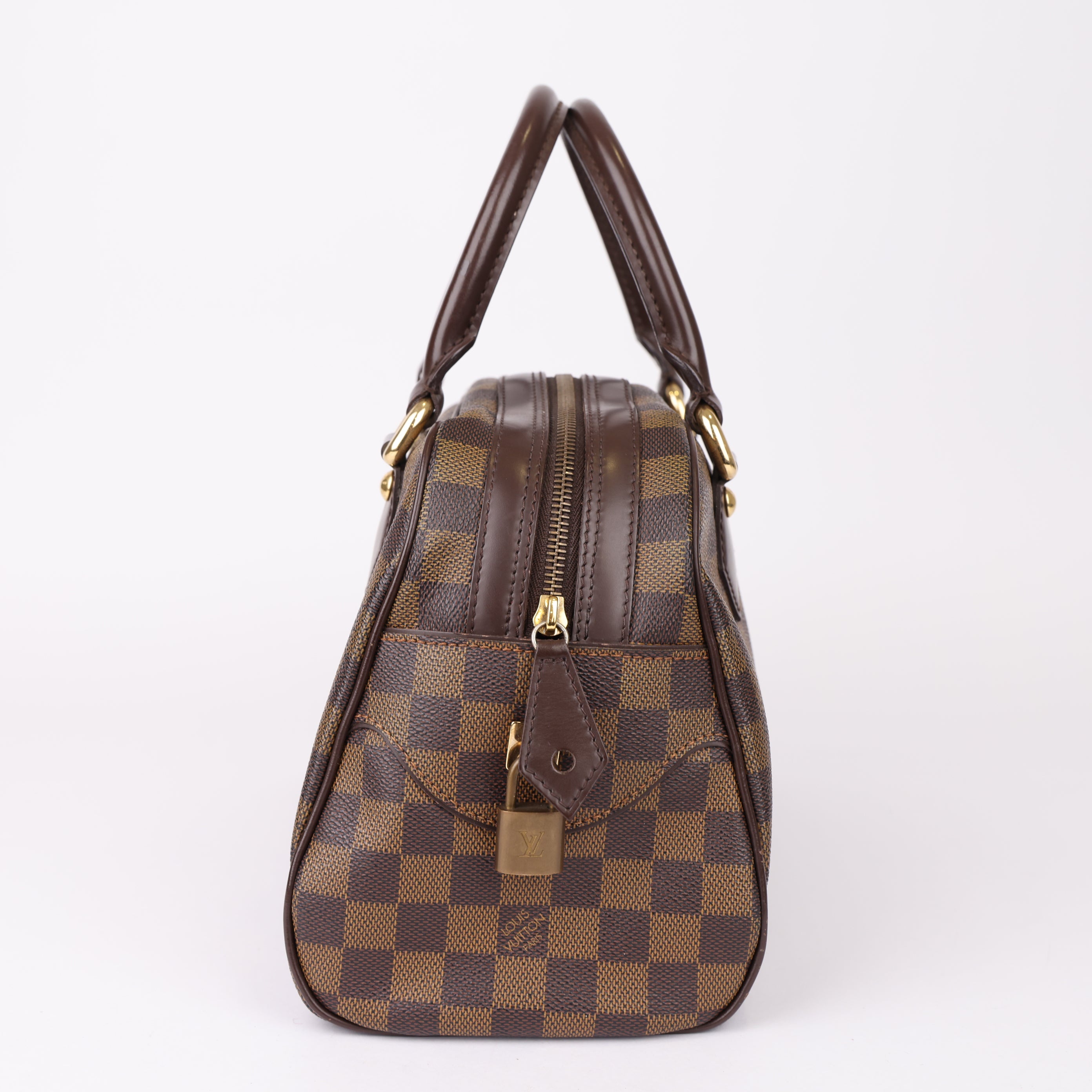 J0976 Louis Vuitton Brown Duomo Damier Ebene Bag- Pre Owned