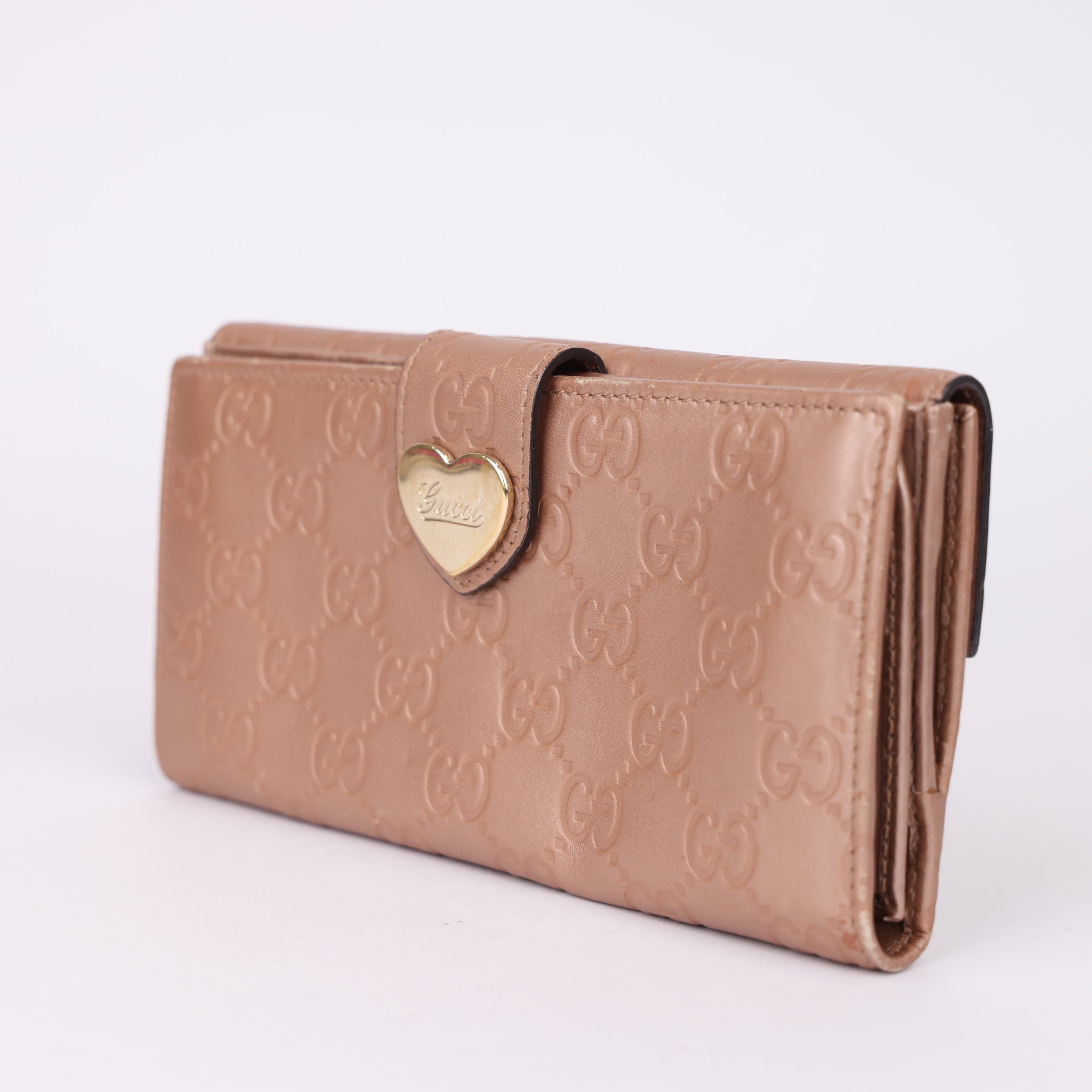 J0982 GUCCI Love Heart GG Wallet- Pre Owned