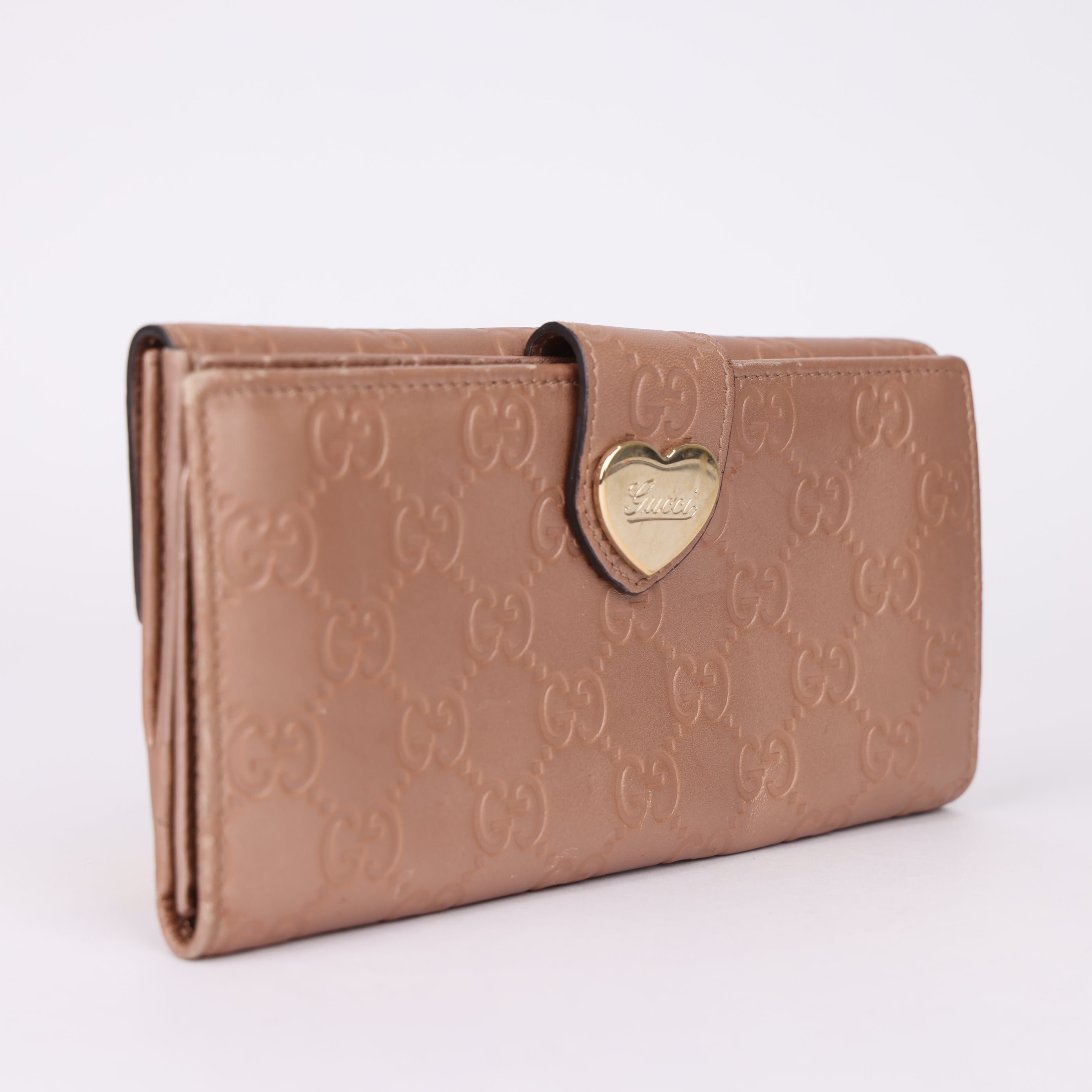 J0982 GUCCI Love Heart GG Wallet- Pre Owned