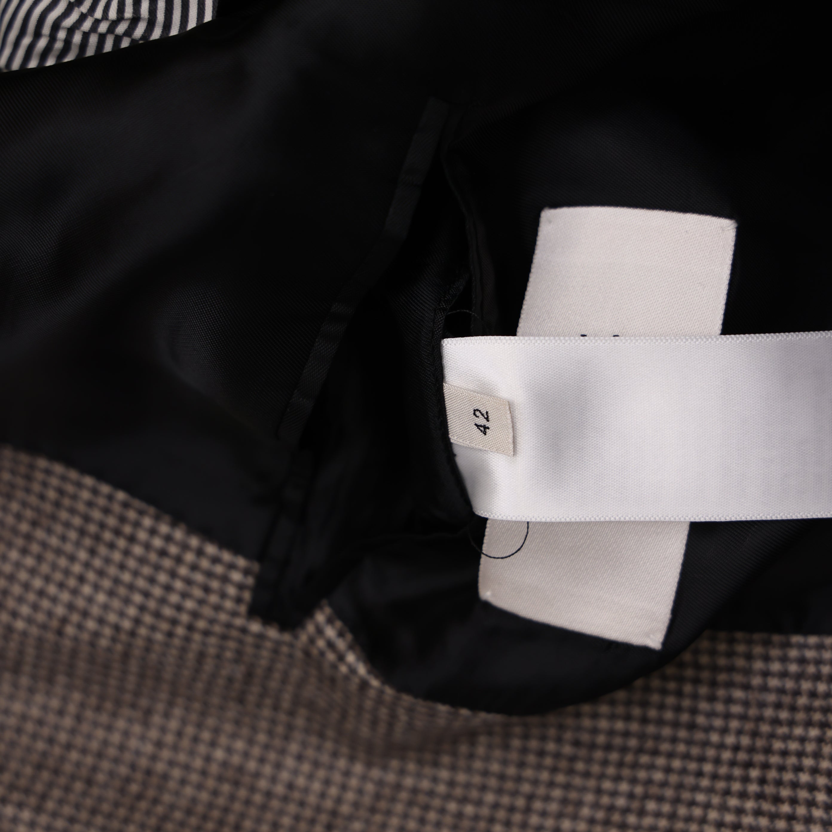 J0988 CELINE JUDE JACKET WITH ELBOW PATCHES IN FLANNEL size 42- Pre Owned