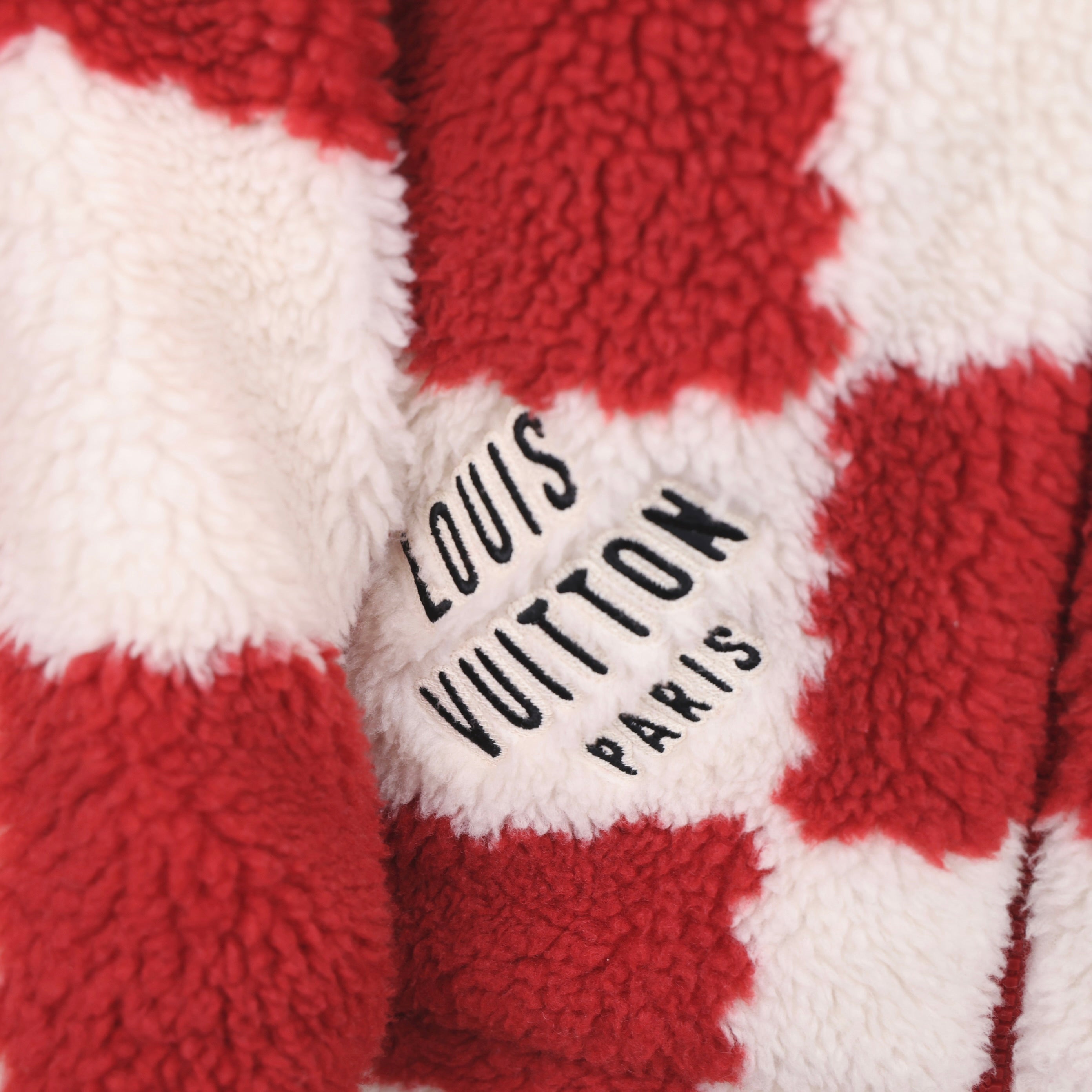 J0990 Louis Vuitton x Nigo Jacquard Damier Fleece Blouson size L- Pre Owned