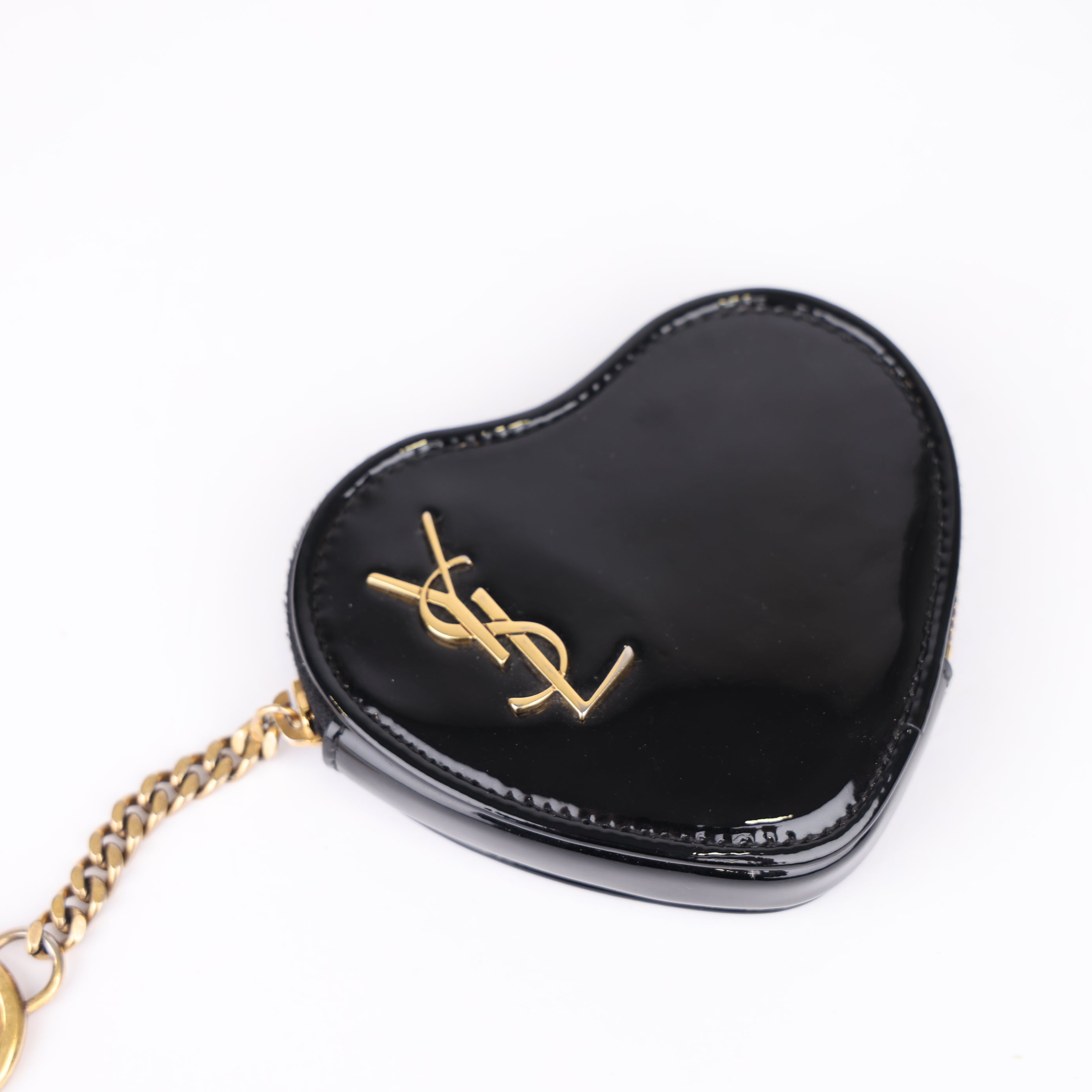 J2004 Saint Laurent Heart-Shaped Coin Purse- Pre Owned
