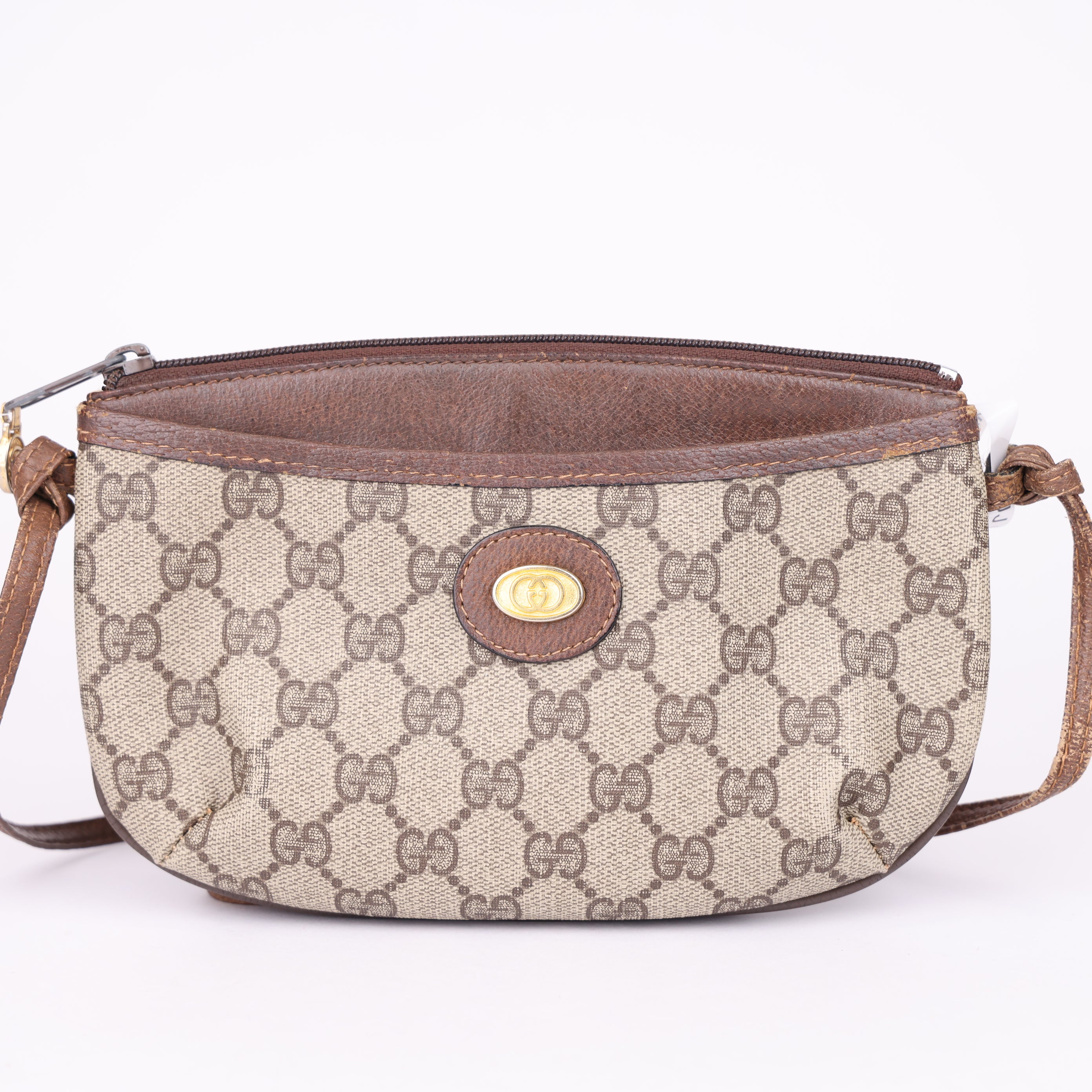 J1988 Gucci GG Canvas Crossbody Bag- Pre Owned
