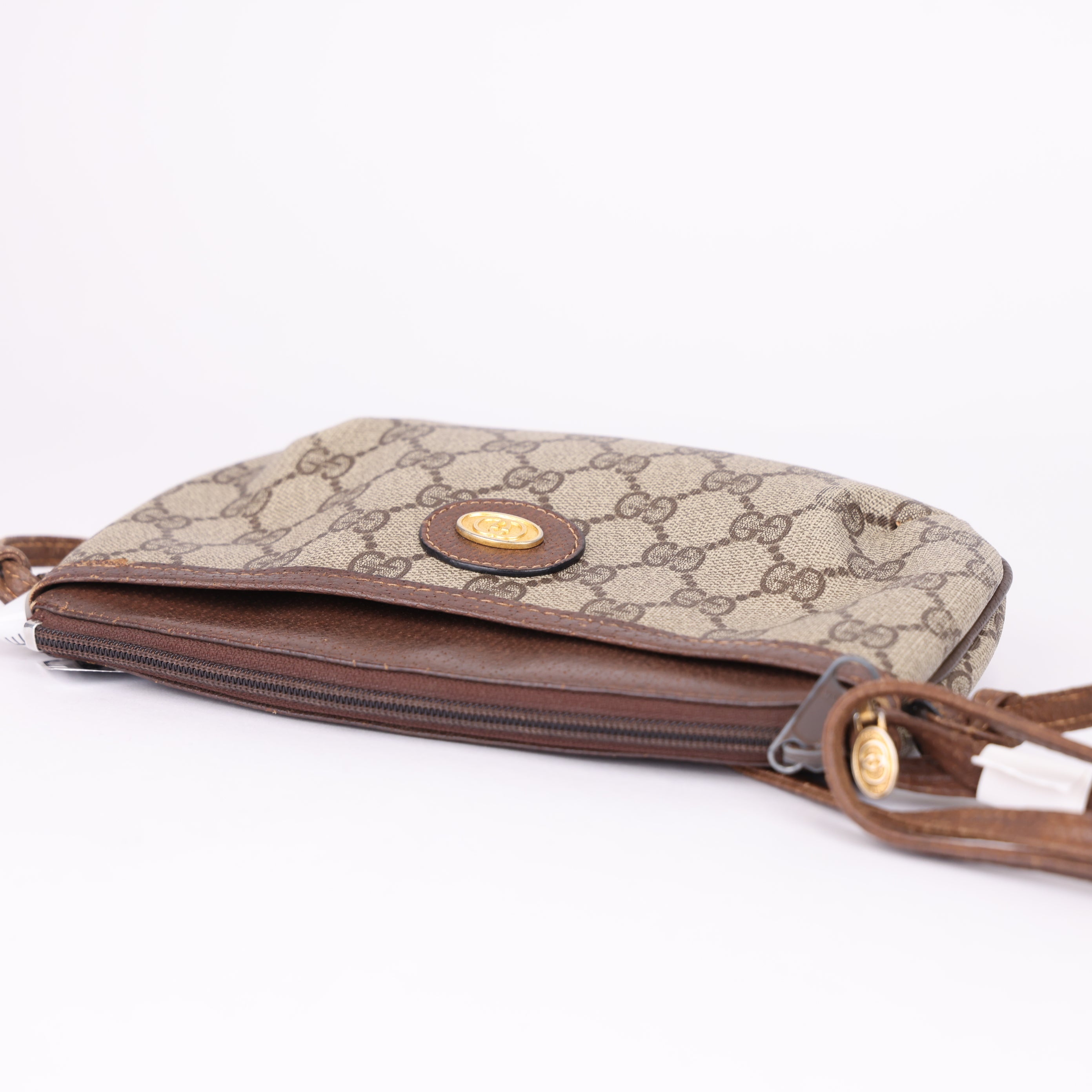 J1988 Gucci GG Canvas Crossbody Bag- Pre Owned