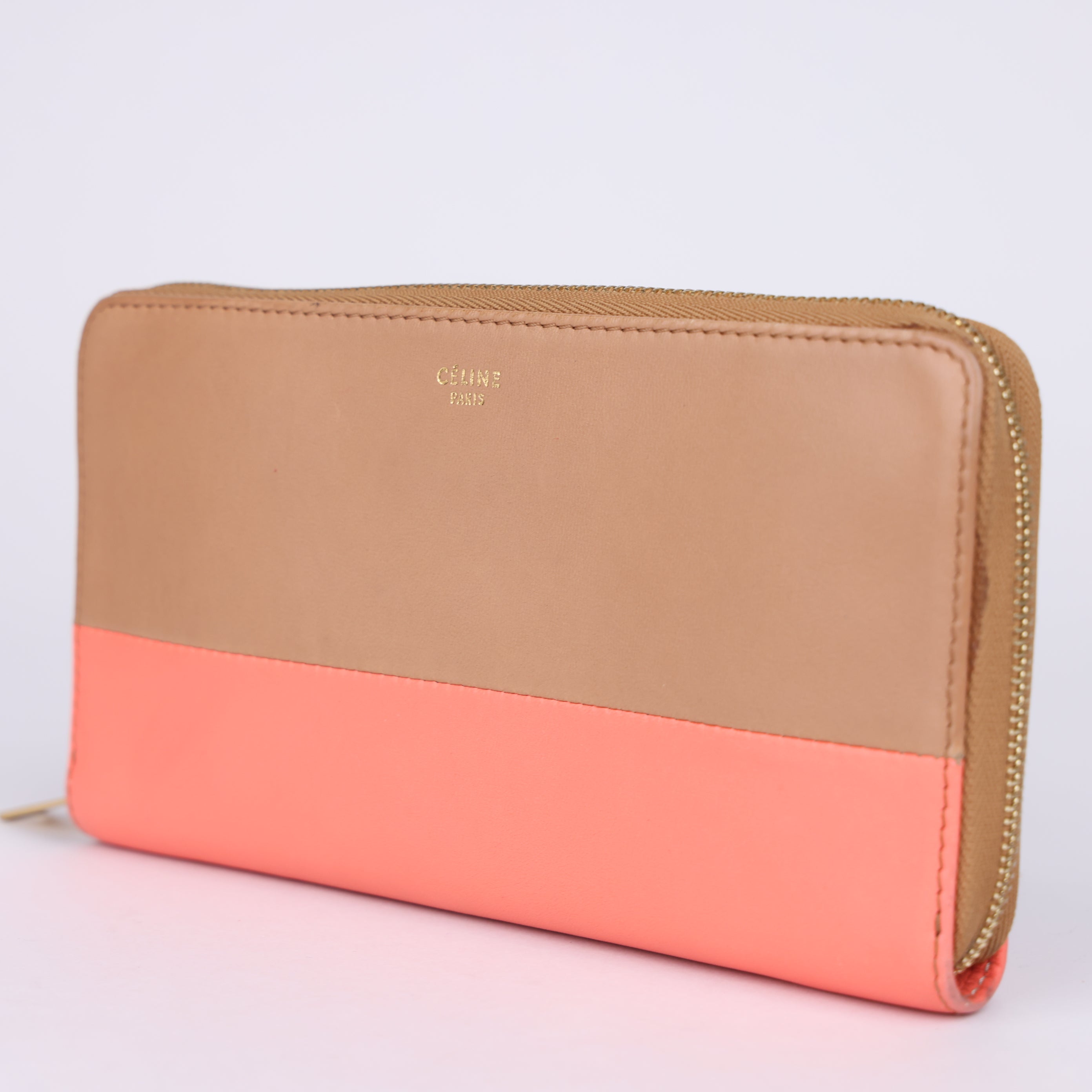 J2003 Celine Leather Continental Wallet - Pre Owned