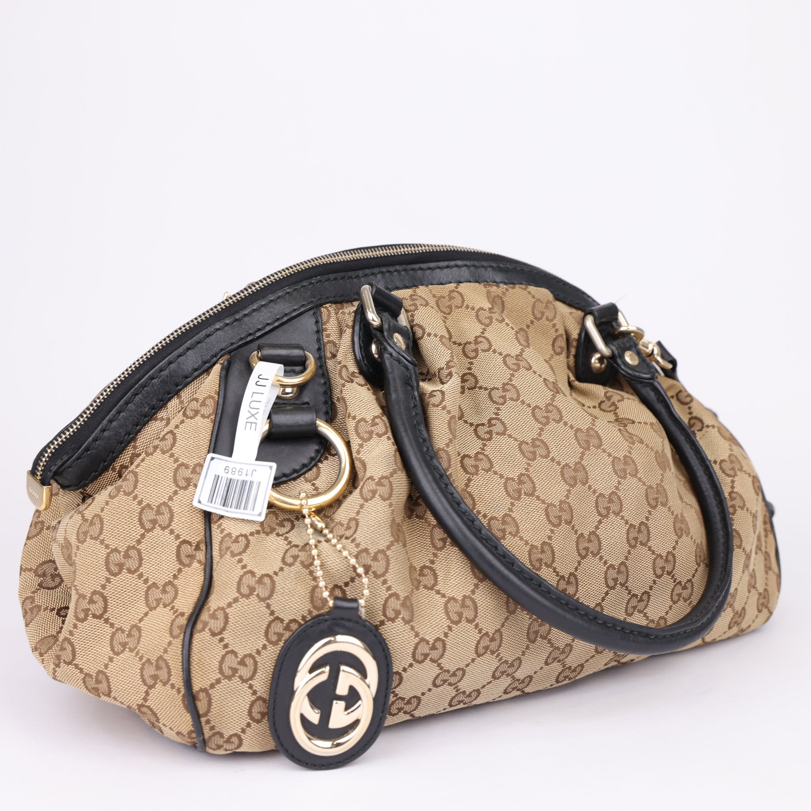 J1989 Gucci GG Sukey Tote Shoulder Bag- Pre Owned