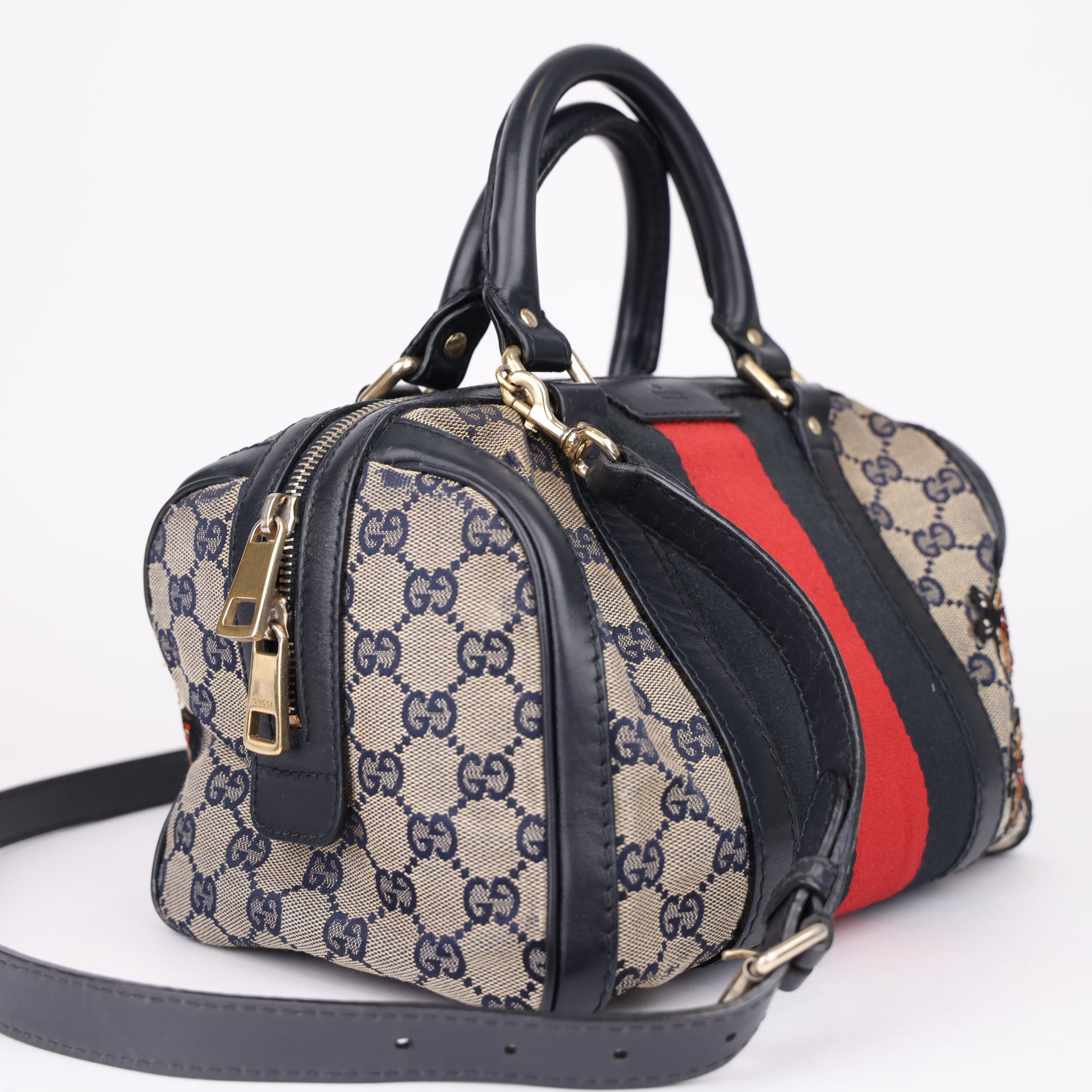 J1971 Gucci GG Ophidia Boston Bag- Pre Owned