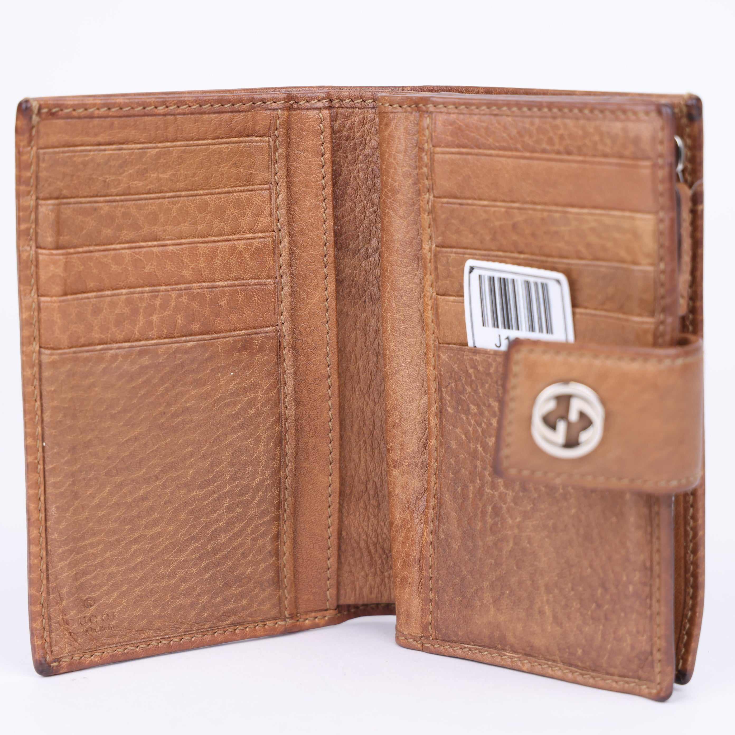 J1968 Gucci Brown Monogram Wallet - Pre Owned