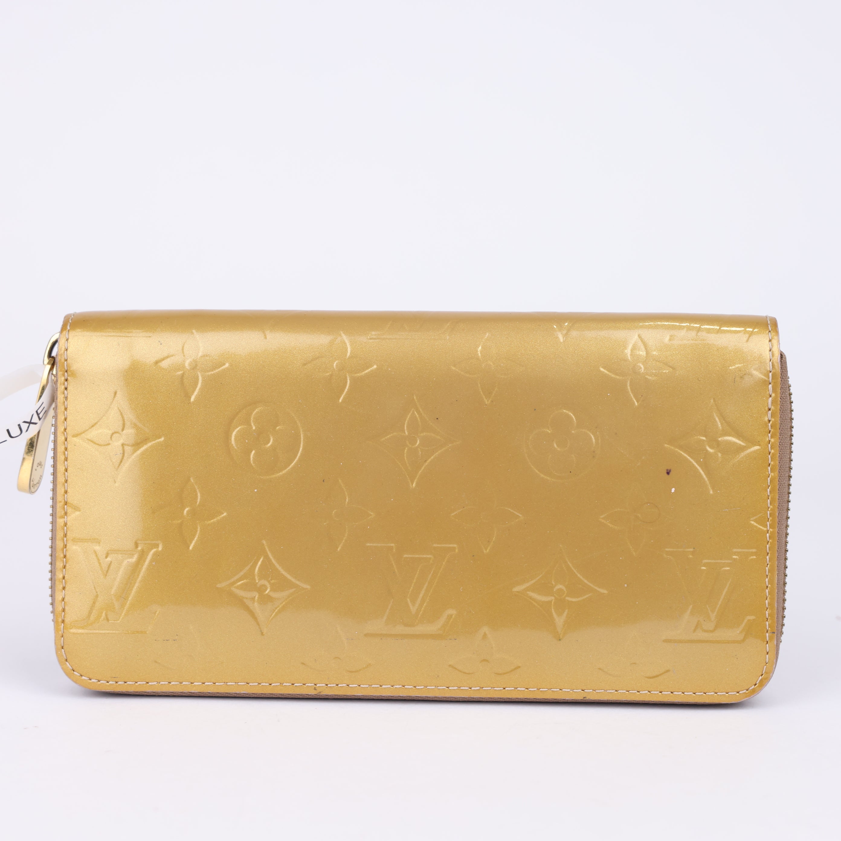 J1958 Louis Vuitton Women's Monogram Zippy Wallet Beige- Pre Owned