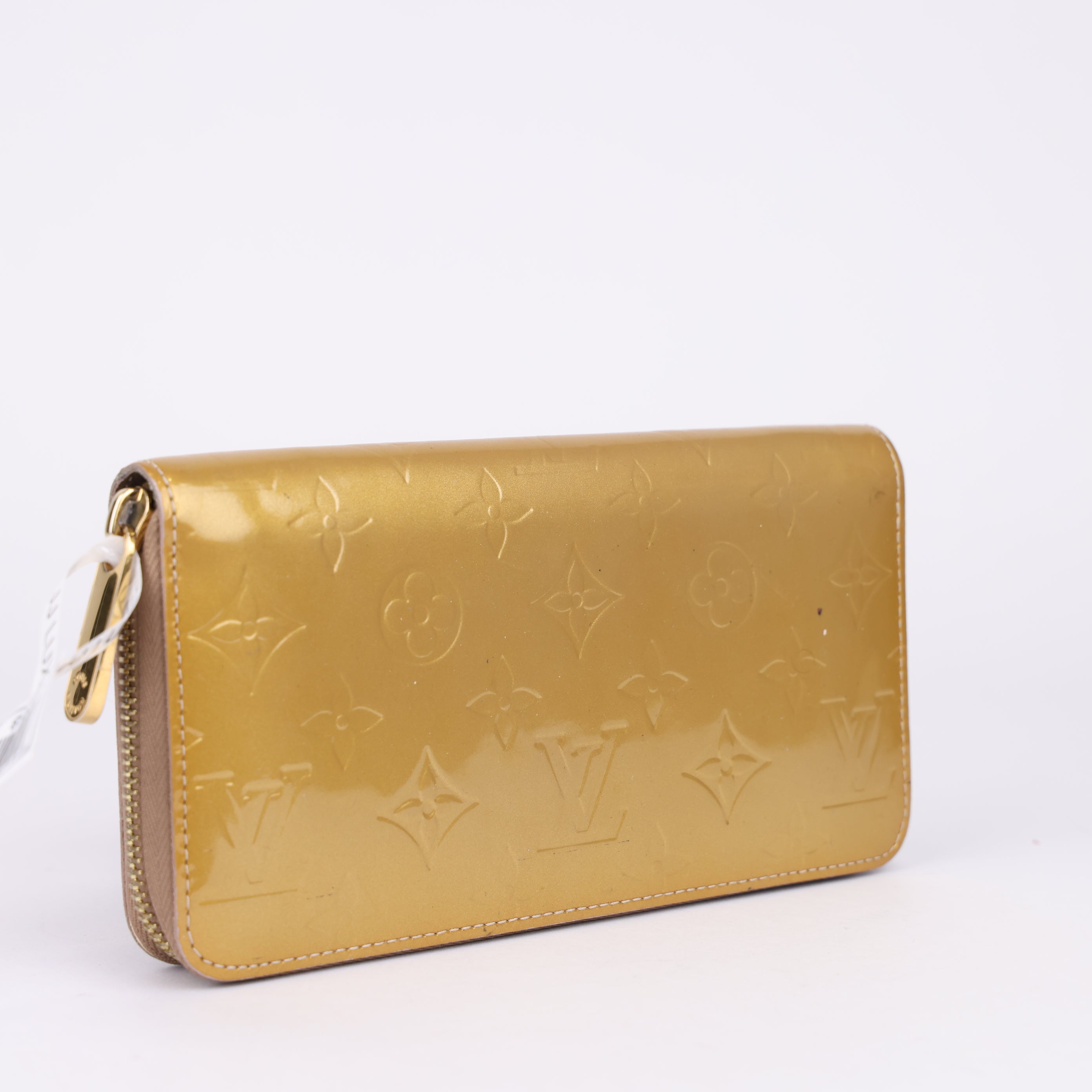 J1958 Louis Vuitton Women's Monogram Zippy Wallet Beige- Pre Owned