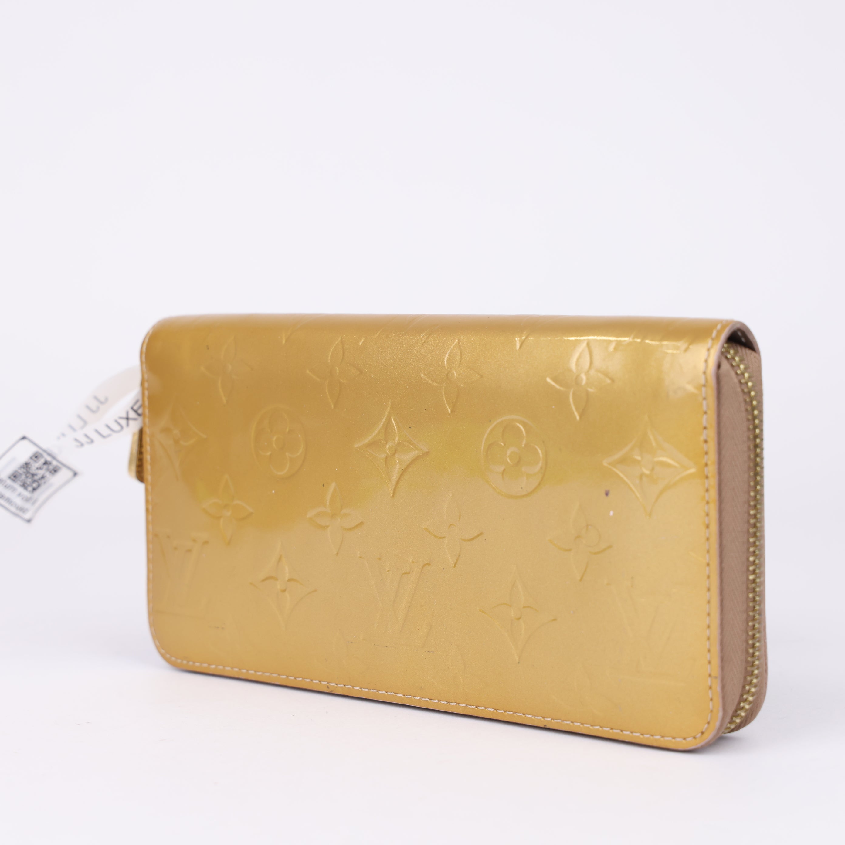 J1958 Louis Vuitton Women's Monogram Zippy Wallet Beige- Pre Owned