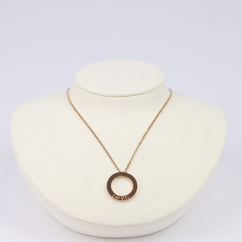 J1853 Cartier Rose Gold LOVE Necklace- Pre Owned