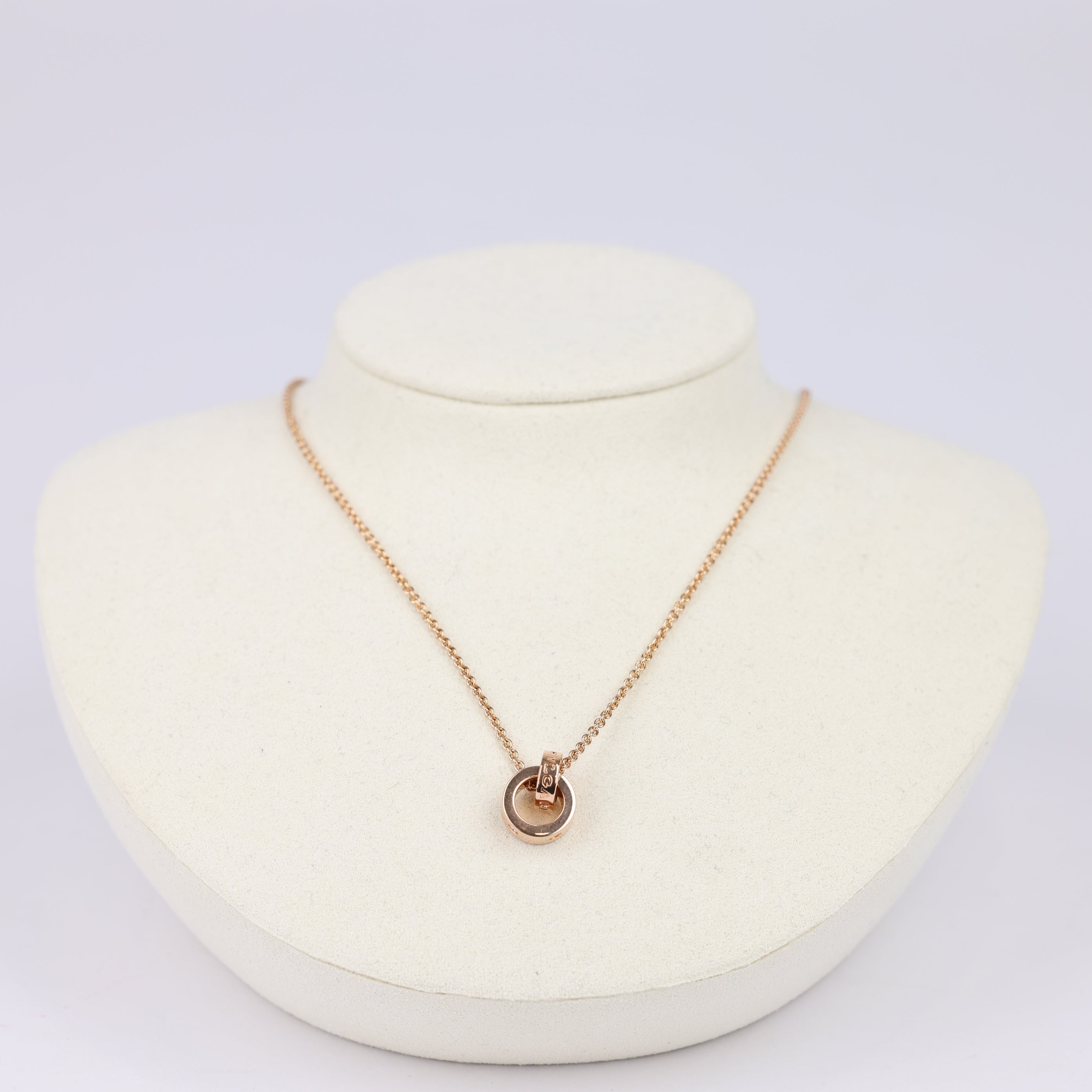 J1859 Bvlgari Bvlgari necklace with 18 kt rose gold chain- Pre Owned