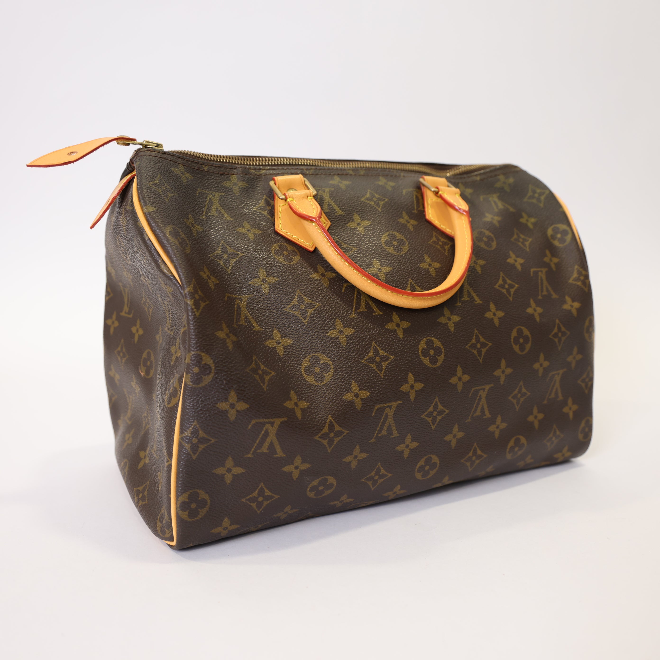J1925 LOUIS VUITTON Speedy 35 Handbag Purse Monogram Canvas - Pre Owned