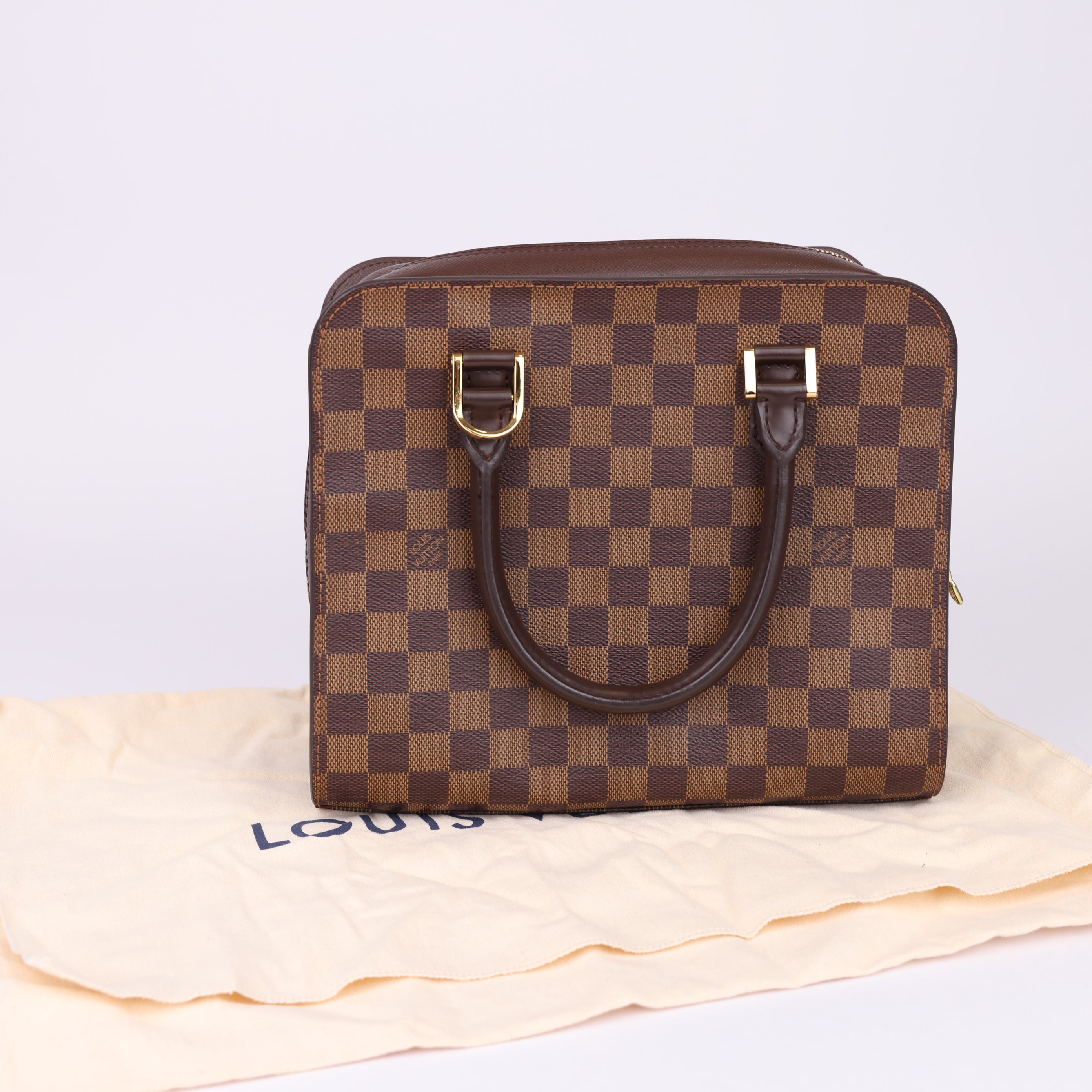 J1913 Louis Vuitton Triana Bag Damier Brown- Pre Owned
