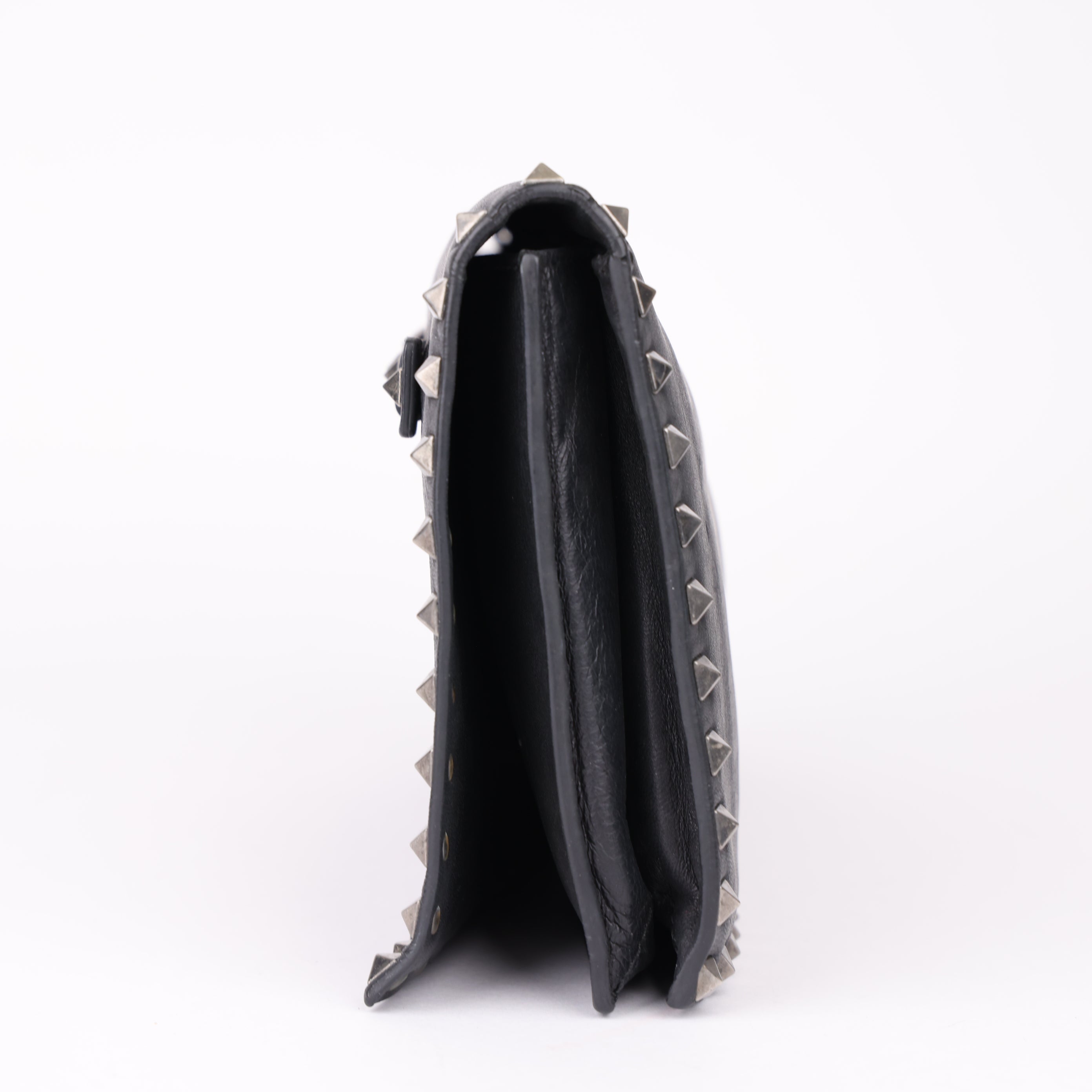 J1912 Valentino Garavani Studded Clutch BAG- Pre Owned