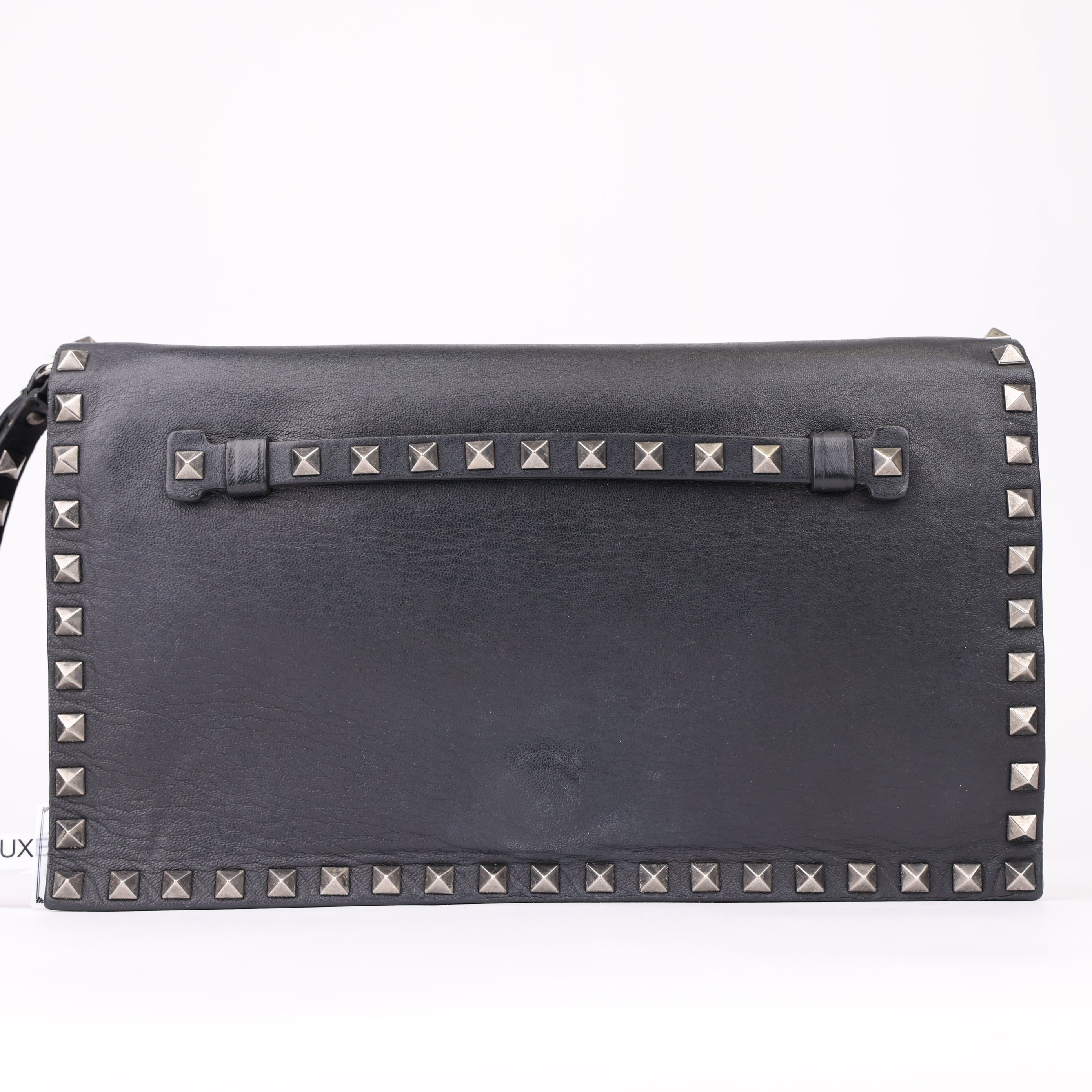 J1912 Valentino Garavani Studded Clutch BAG- Pre Owned