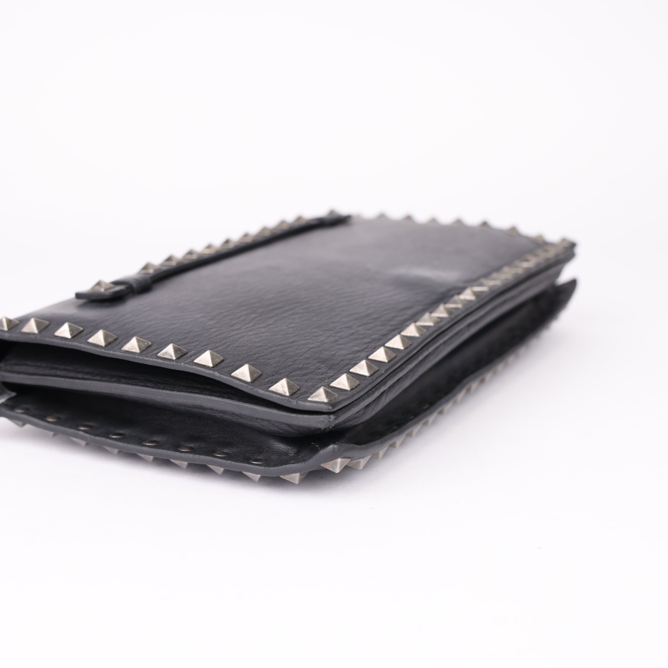 J1912 Valentino Garavani Studded Clutch BAG- Pre Owned