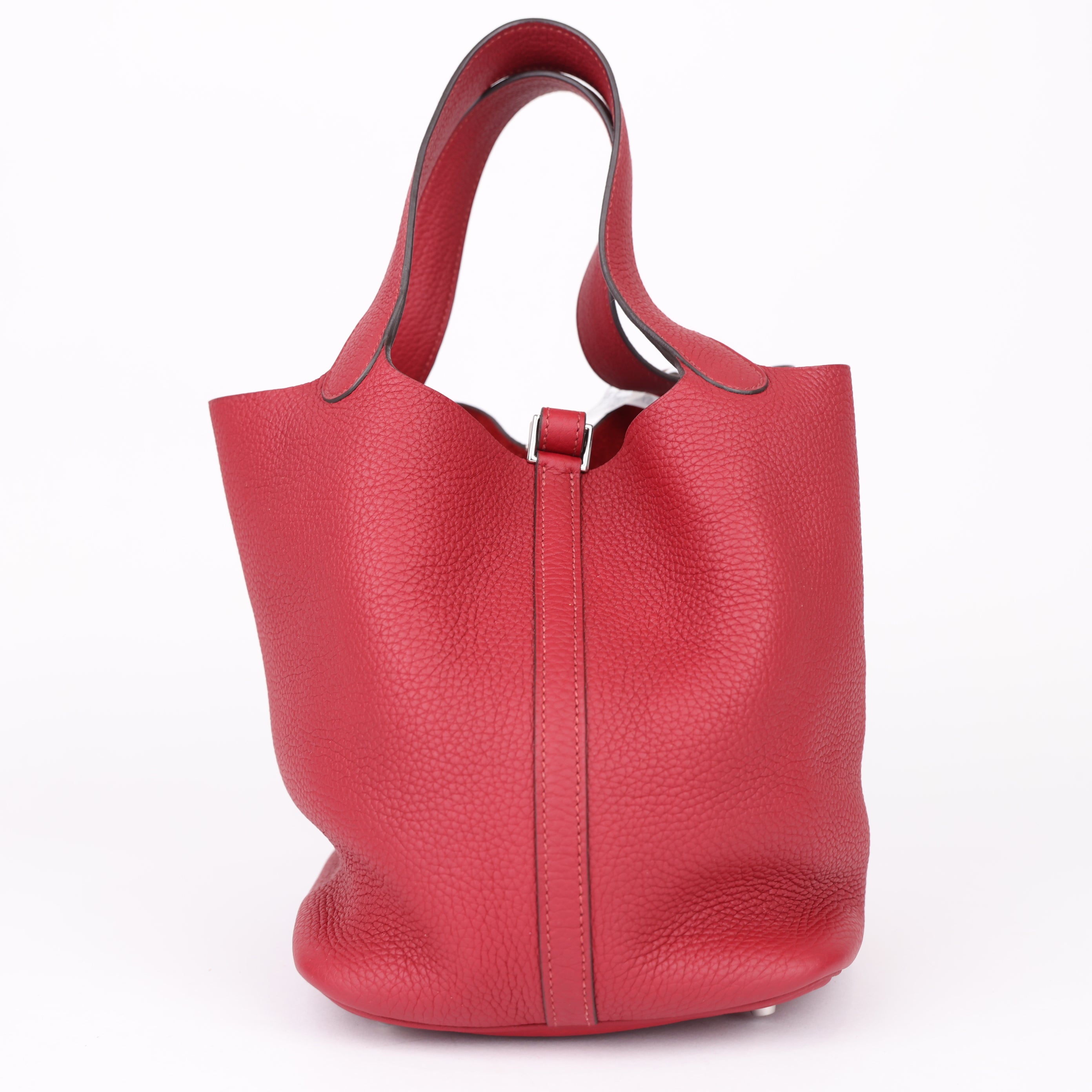 J1933 Hermès Picotin 22 Clémence Rouge Duchesse bag- Pre Owned