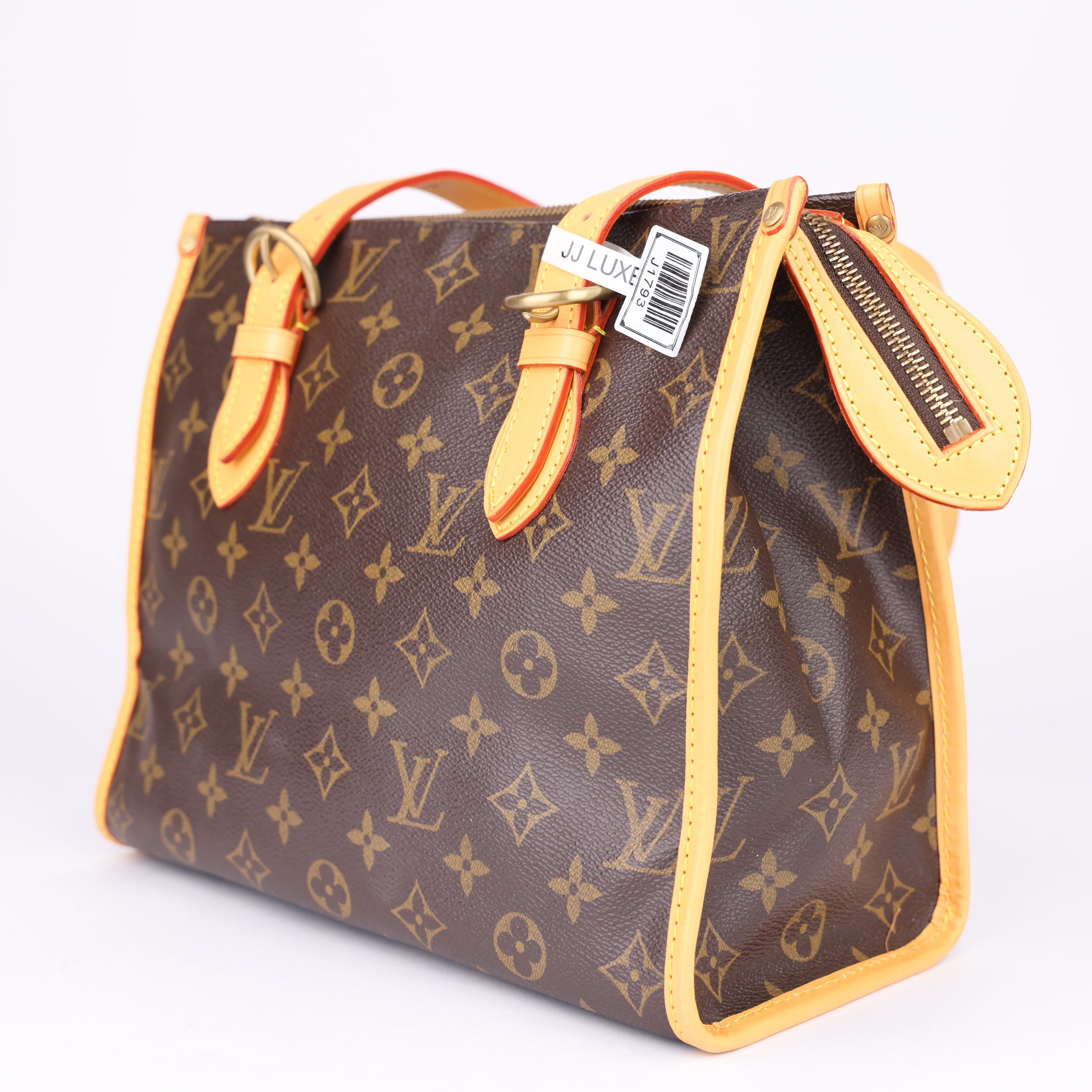 J1793 Louis Vuitton Monogram Popincourt Shoulder Bag Brown- Pre Owned