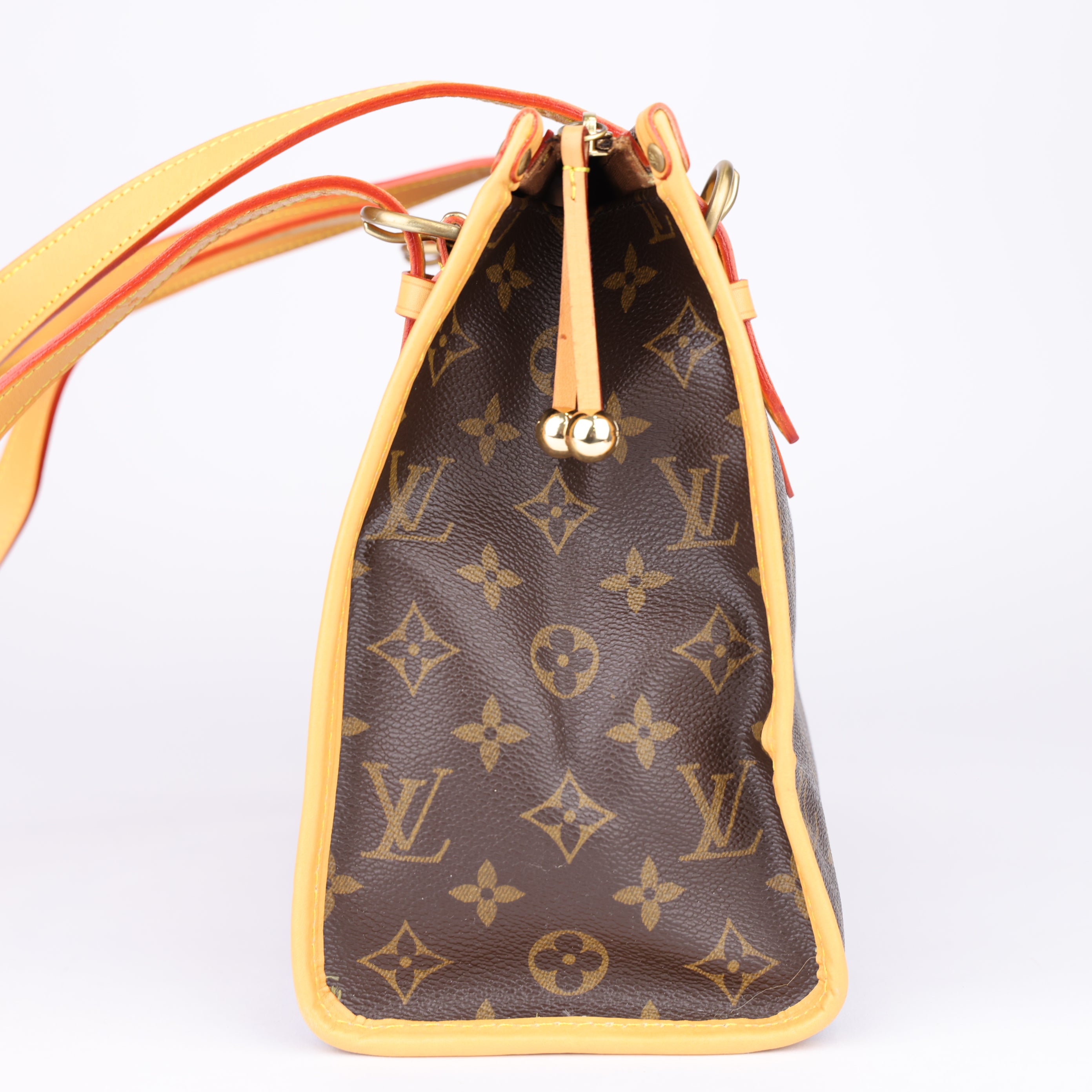J1793 Louis Vuitton Monogram Popincourt Shoulder Bag Brown- Pre Owned