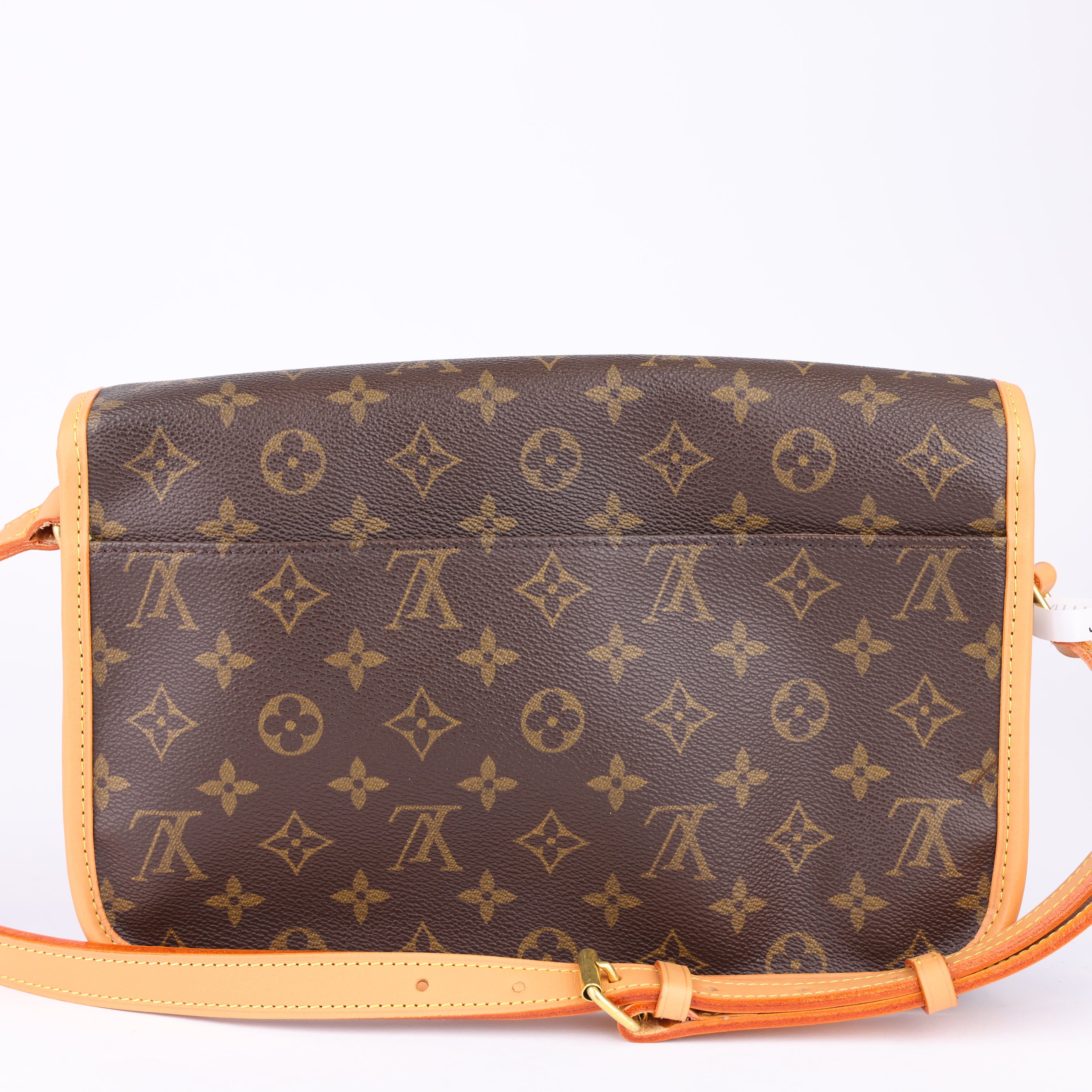 J1756 Louis Vuitton Monogram Gibessier Shoulder Bag Brown- Pre Owned