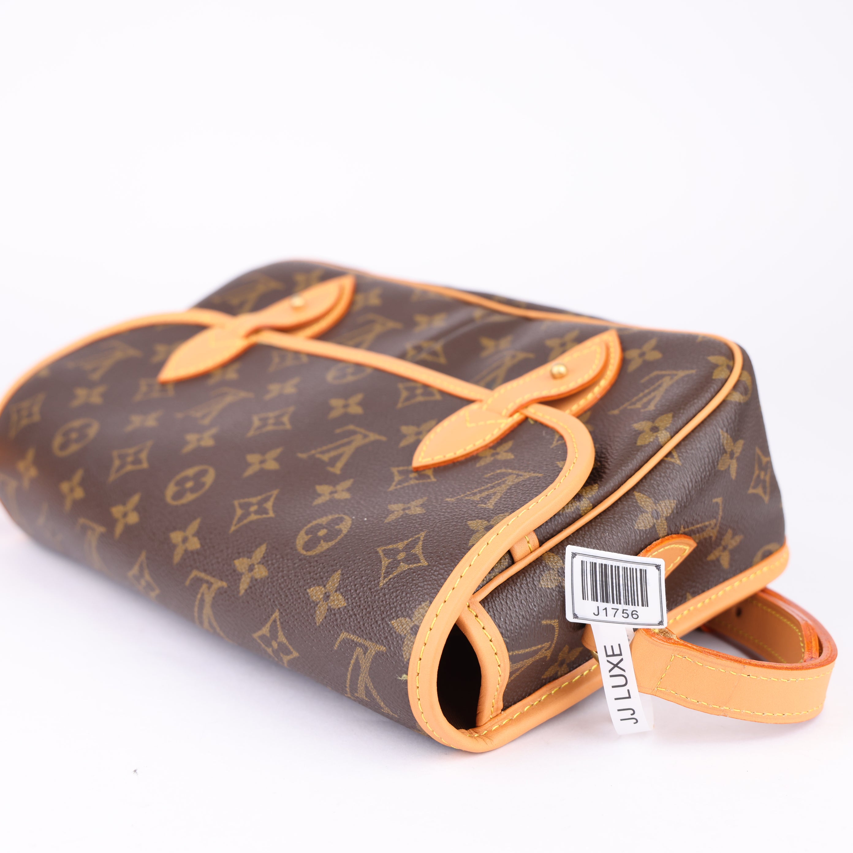 J1756 Louis Vuitton Monogram Gibessier Shoulder Bag Brown- Pre Owned