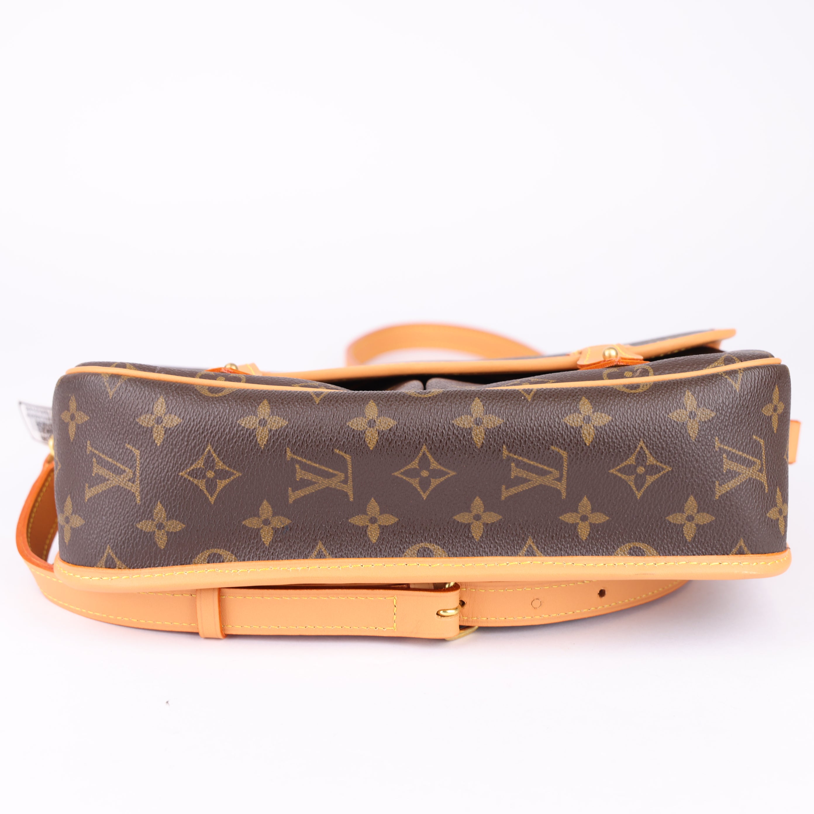 J1756 Louis Vuitton Monogram Gibessier Shoulder Bag Brown- Pre Owned