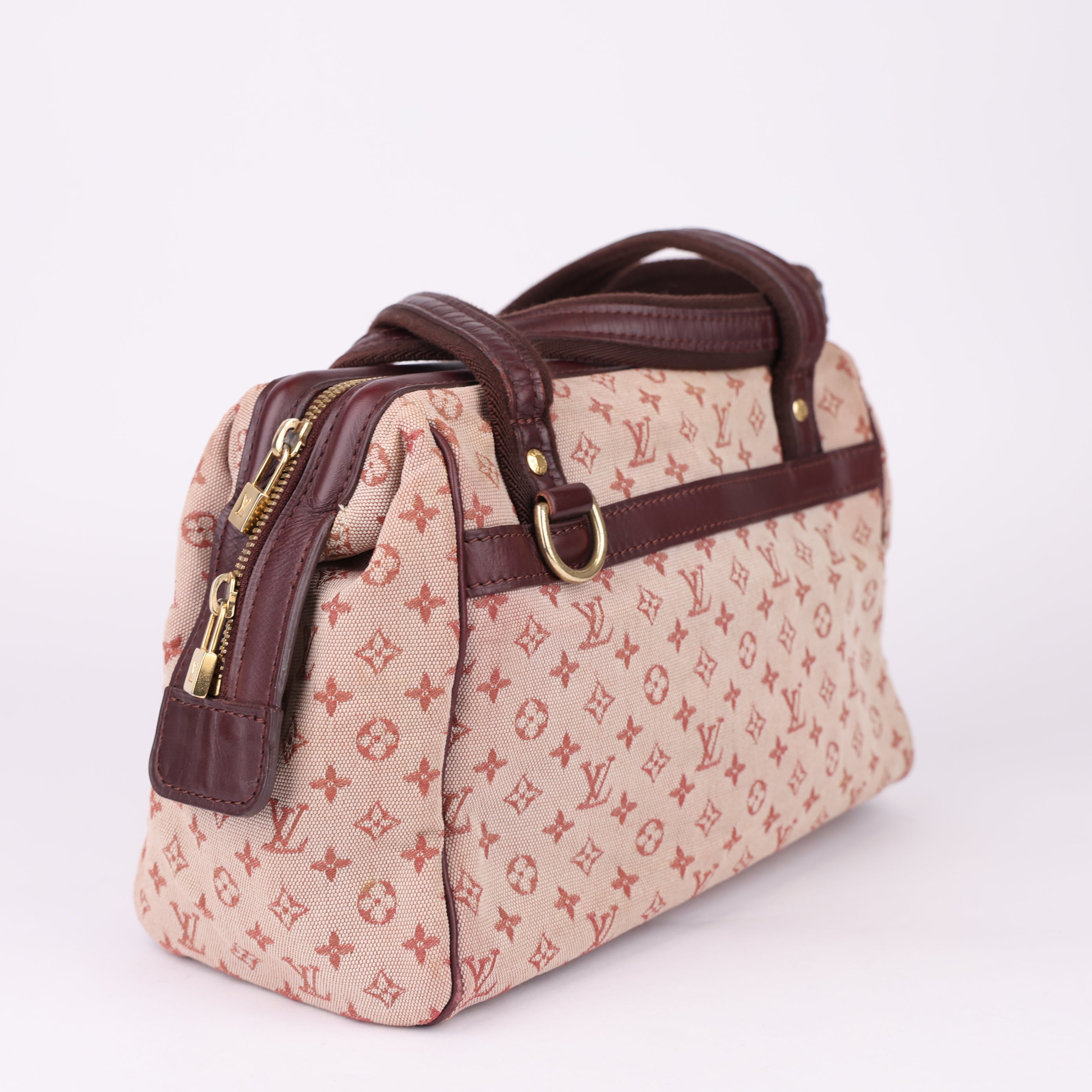 J1751 Louis Vuitton Cherry Mini Lin Monogram Josephine Bag- Pre Owned