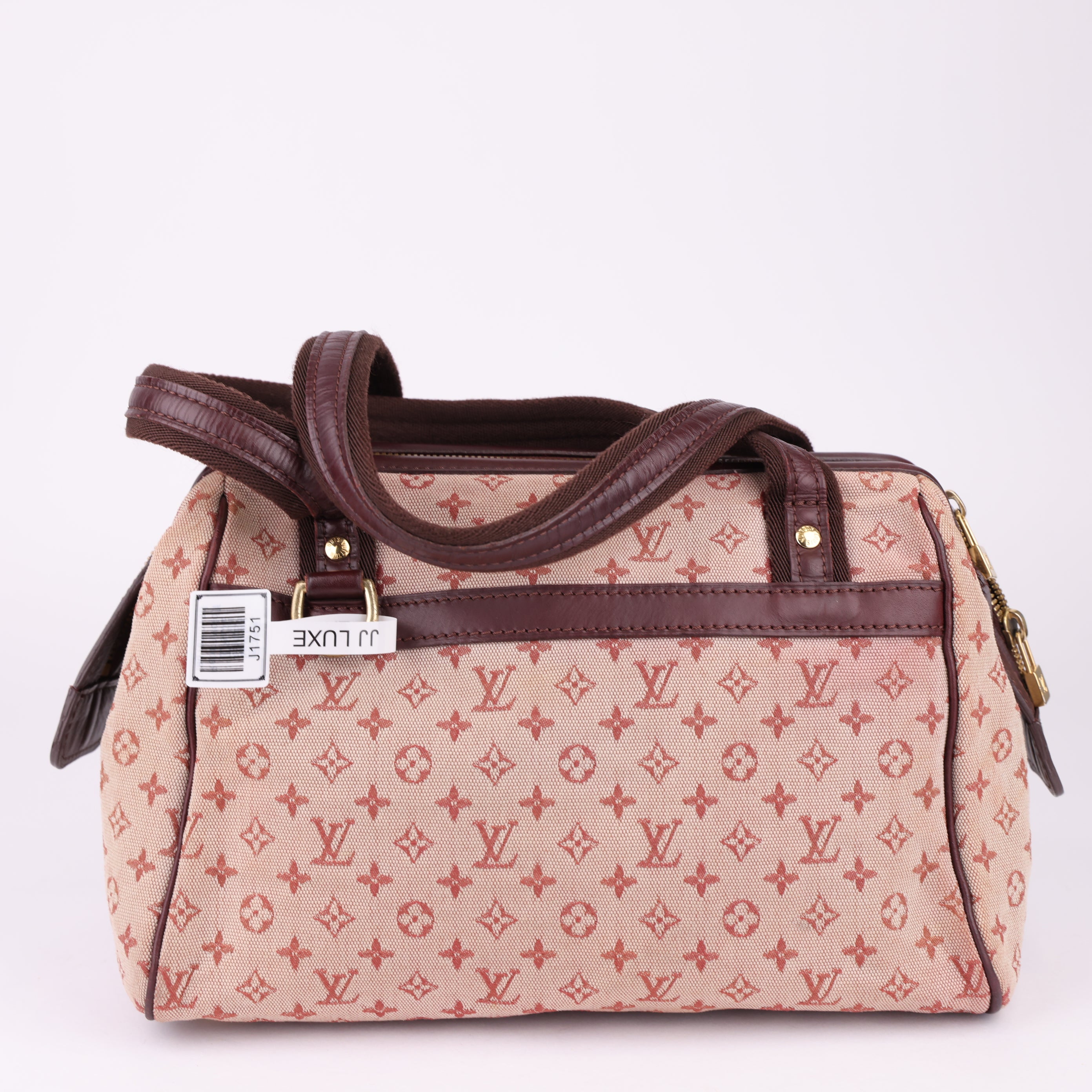 J1751 Louis Vuitton Cherry Mini Lin Monogram Josephine Bag- Pre Owned