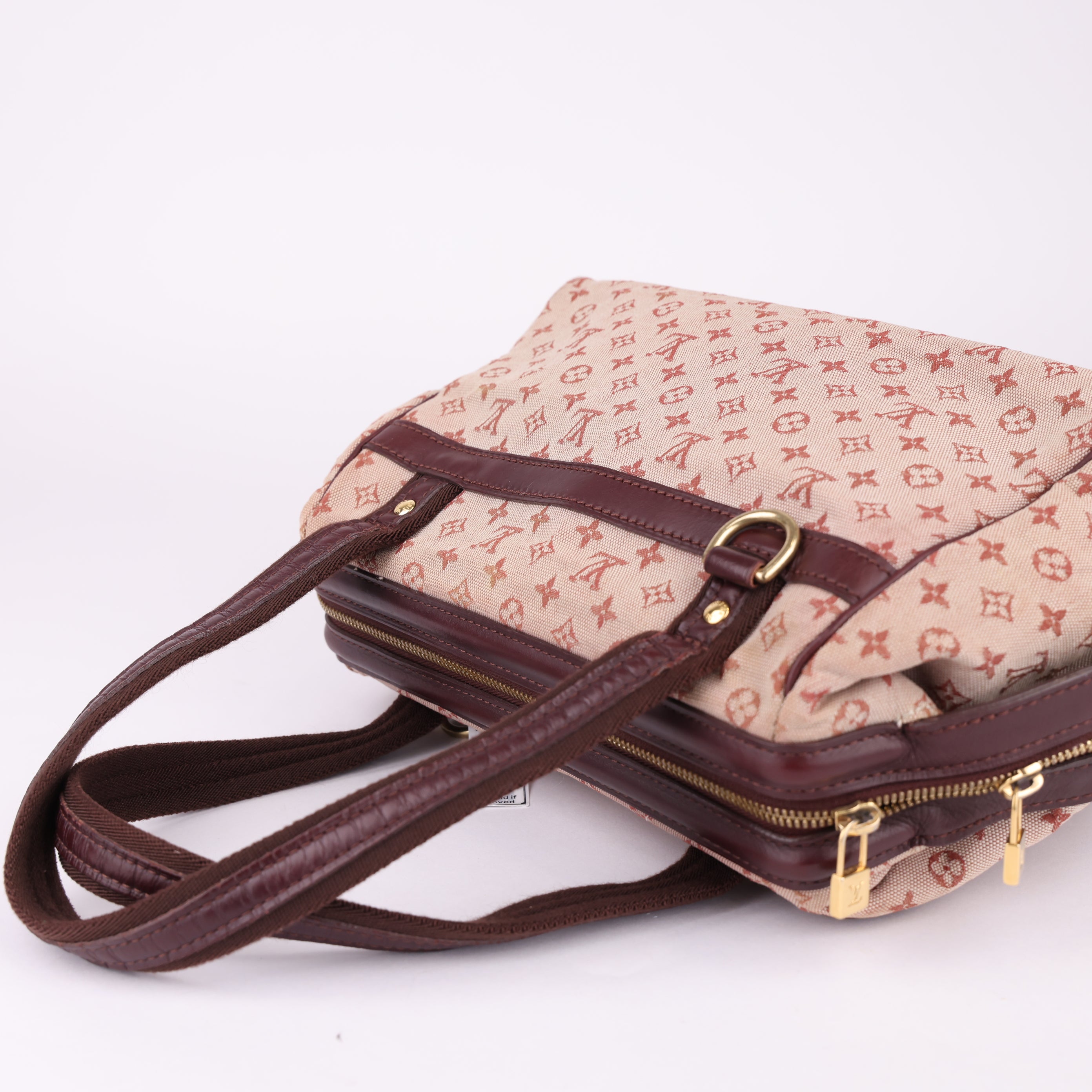 J1751 Louis Vuitton Cherry Mini Lin Monogram Josephine Bag- Pre Owned