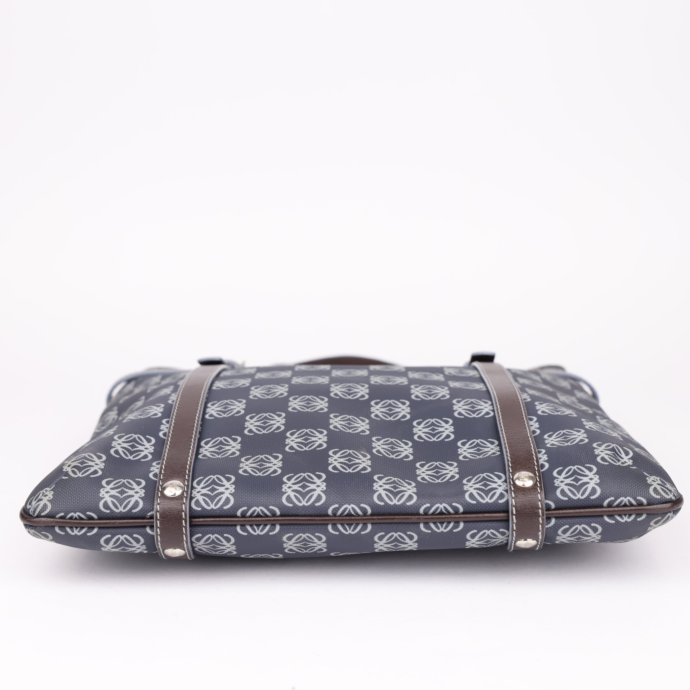 J1779 LOEWEBlue Monogram Tote Bag - Pre Owned