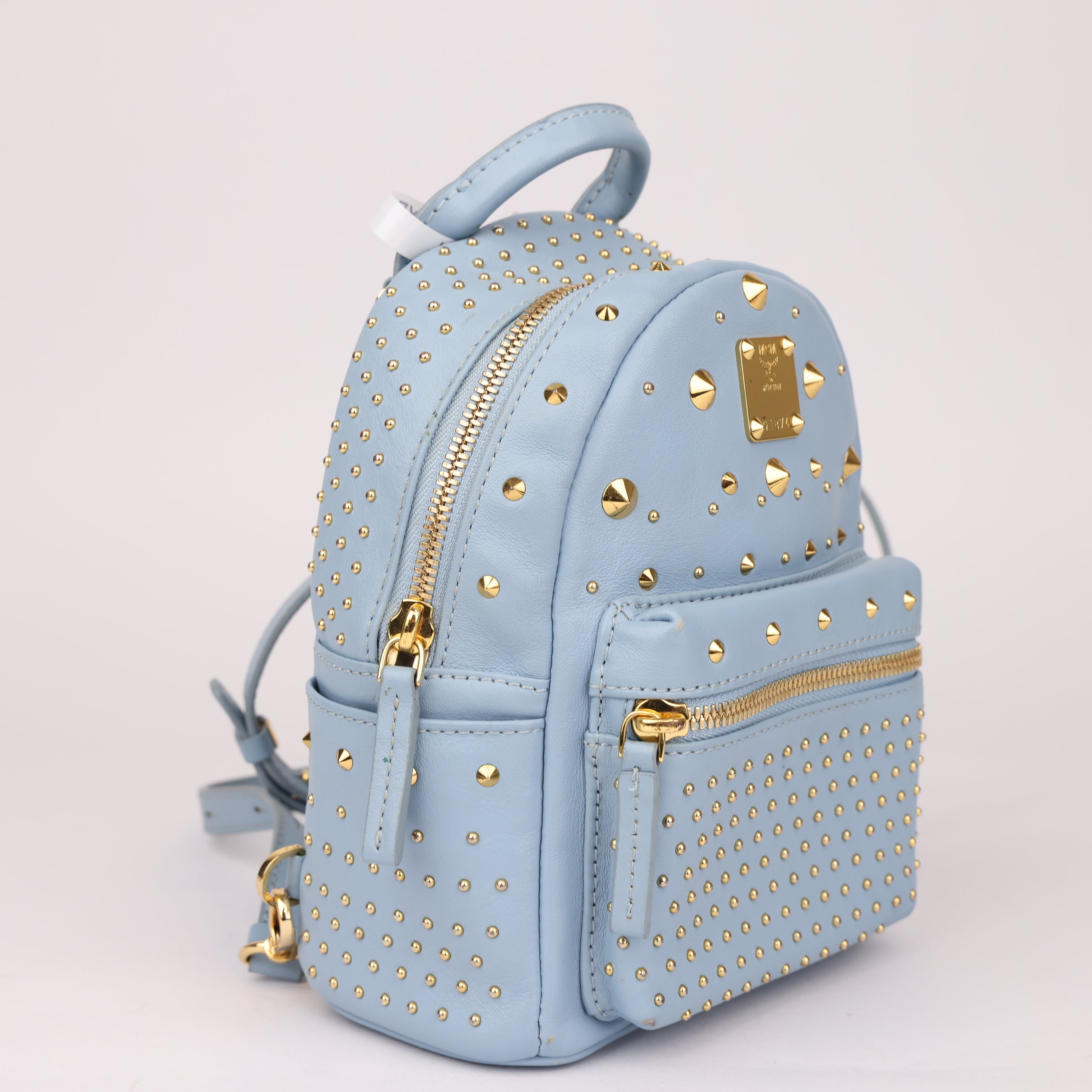 J1773 MCM X-mini Stark Bebe Boo studded backpack- Pre Owned