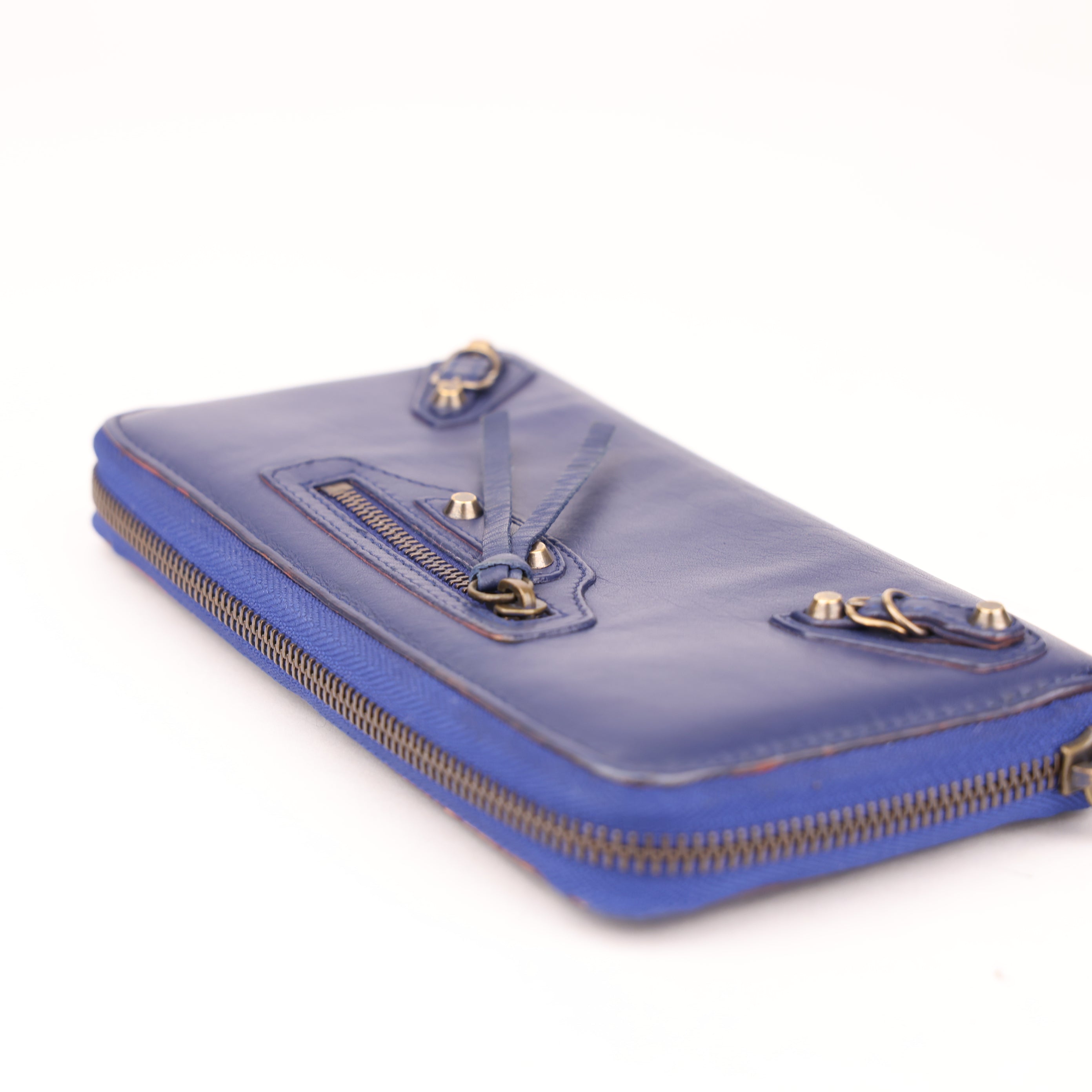 J1783 Balenciaga Motocross Classic Money Wallet- Pre Owned