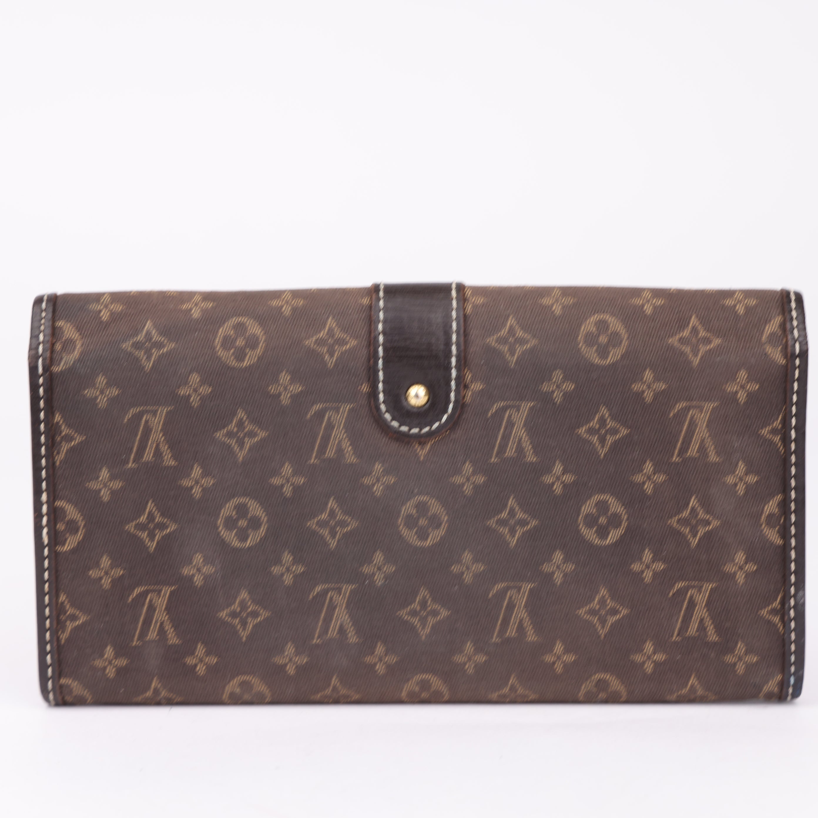 J1772 Louis Vuitton Fusain Monogram Idylle Canvas Sarah Wallet- Pre Owned