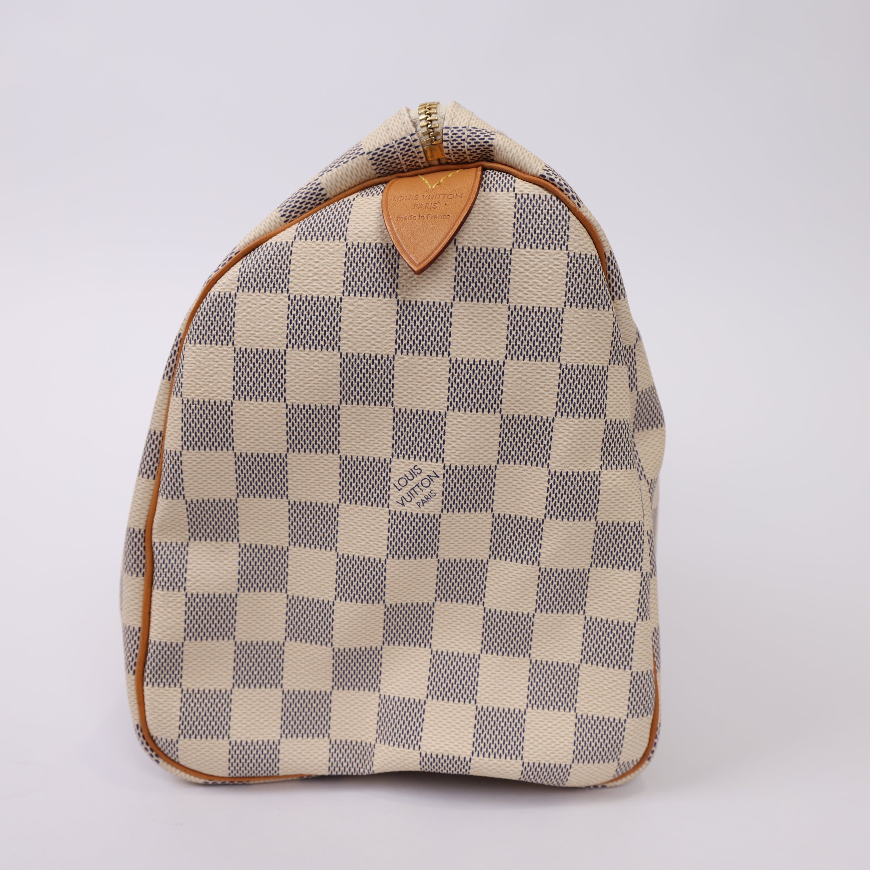 J1734 LOUIS VUITTON Damier Azur Canvas Speedy 30 Bag- Pre Owned