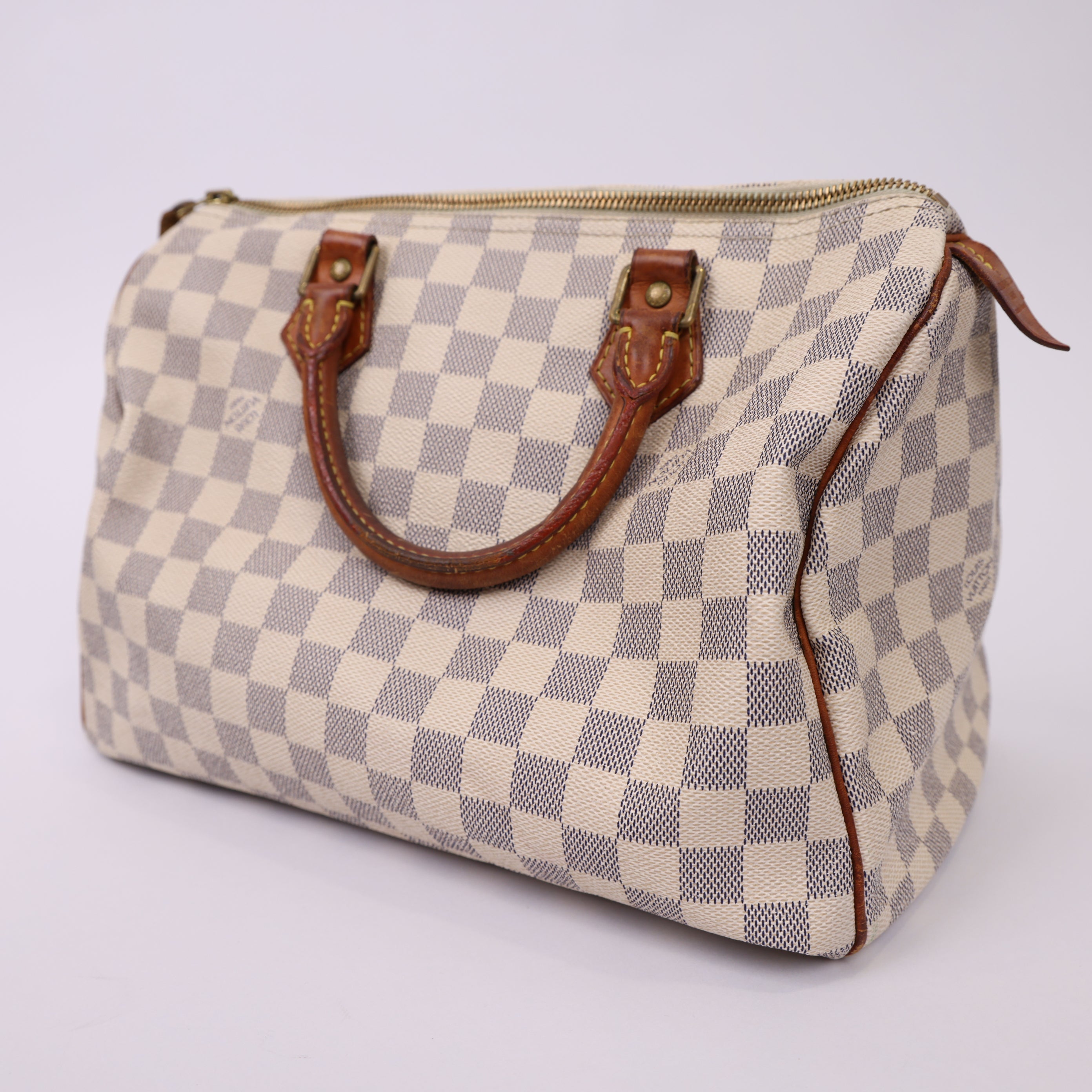 J1726 LOUIS VUITTON SPEEDY 30 DAMERO AZUR SHOULDER BAG- Pre Owned